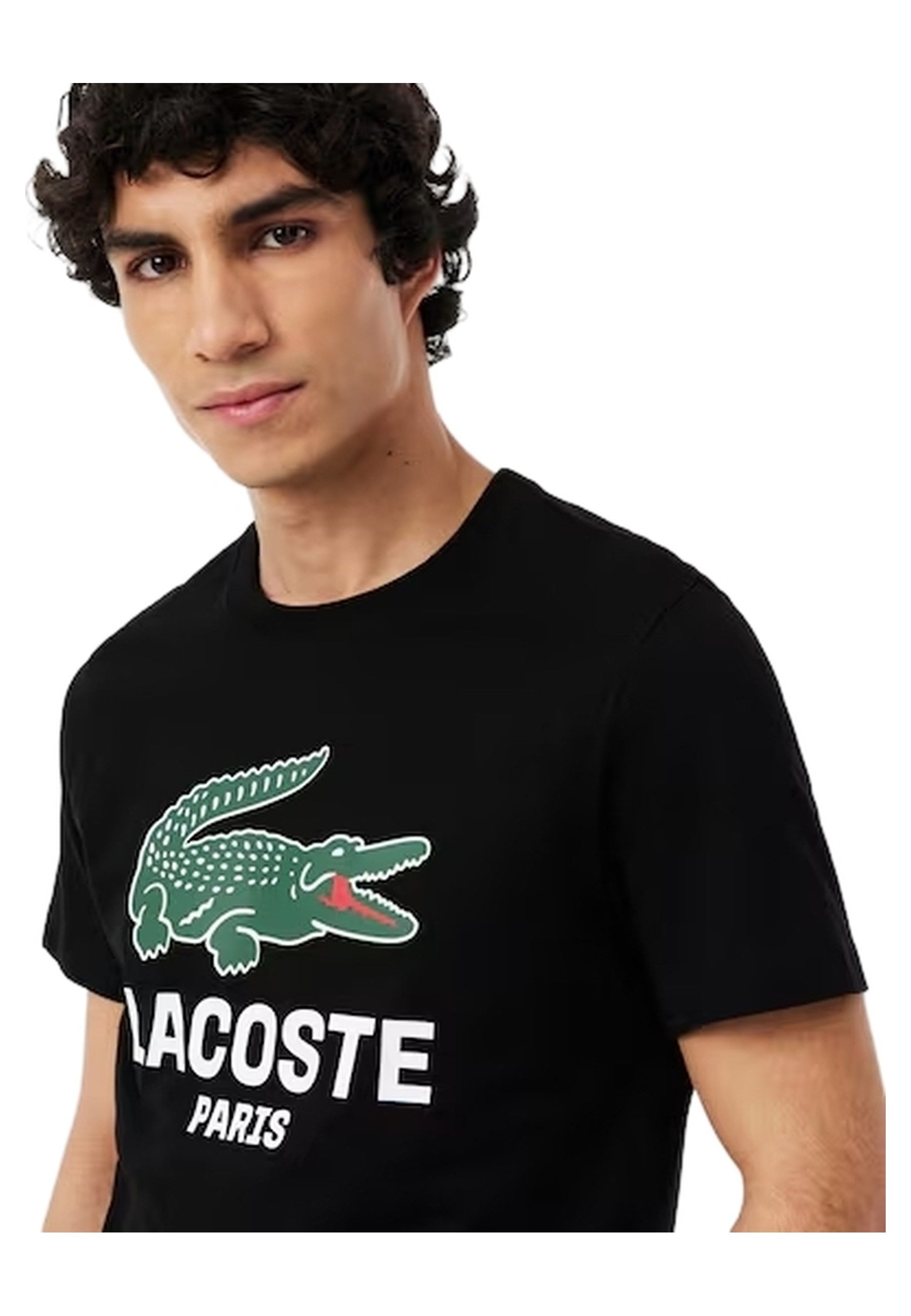 CAMISETA LACOSTE MARINO BIG CHEST CROCO CREWNECK TEE