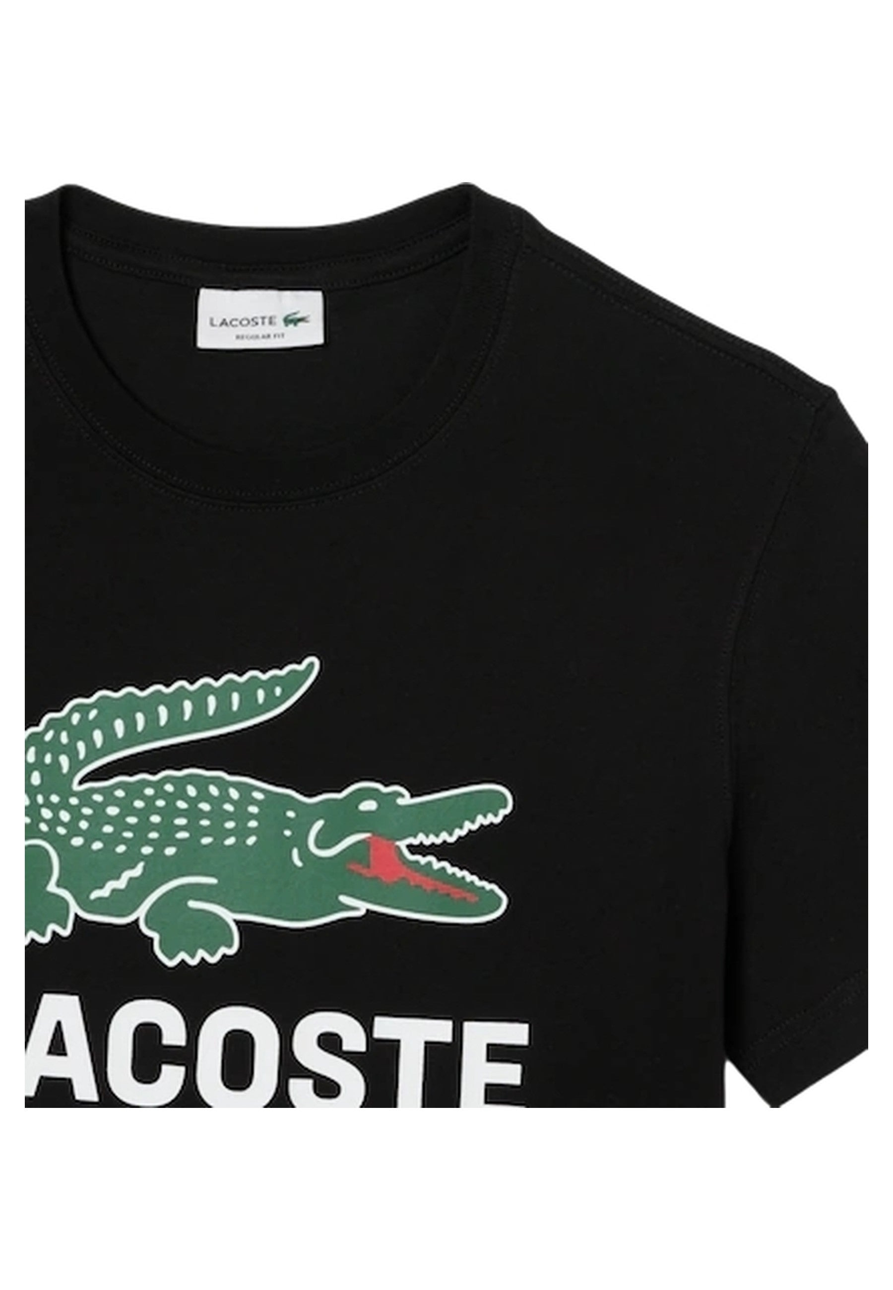 CAMISETA LACOSTE MARINO BIG CHEST CROCO CREWNECK TEE