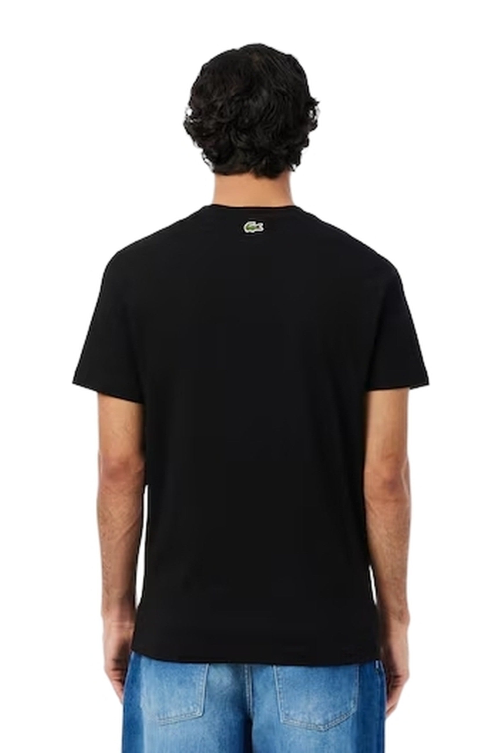 CAMISETA LACOSTE MARINO BIG CHEST CROCO CREWNECK TEE