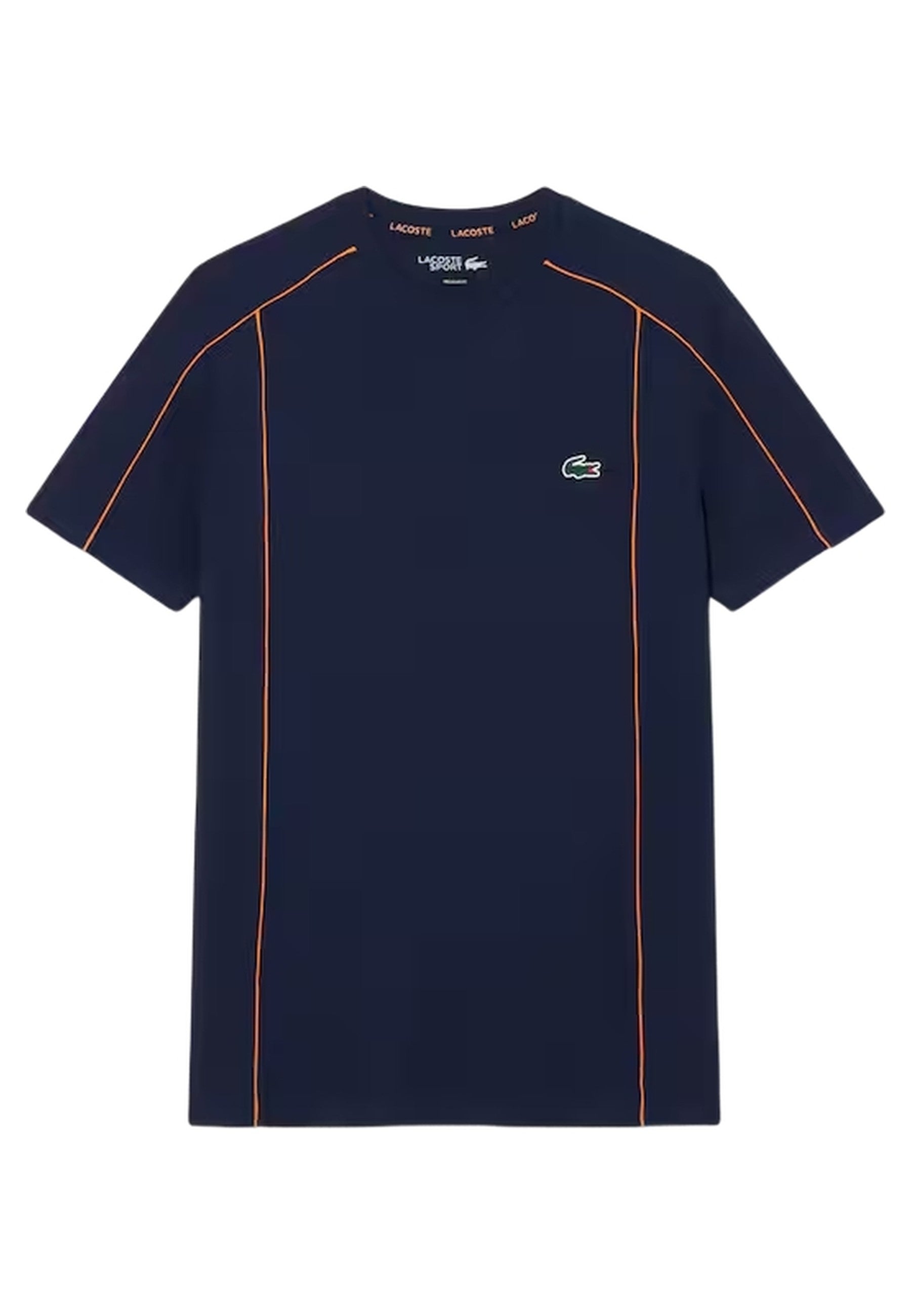 CAMISETA LACOSTE MARINO ULTRA DRY RIBETED TEE