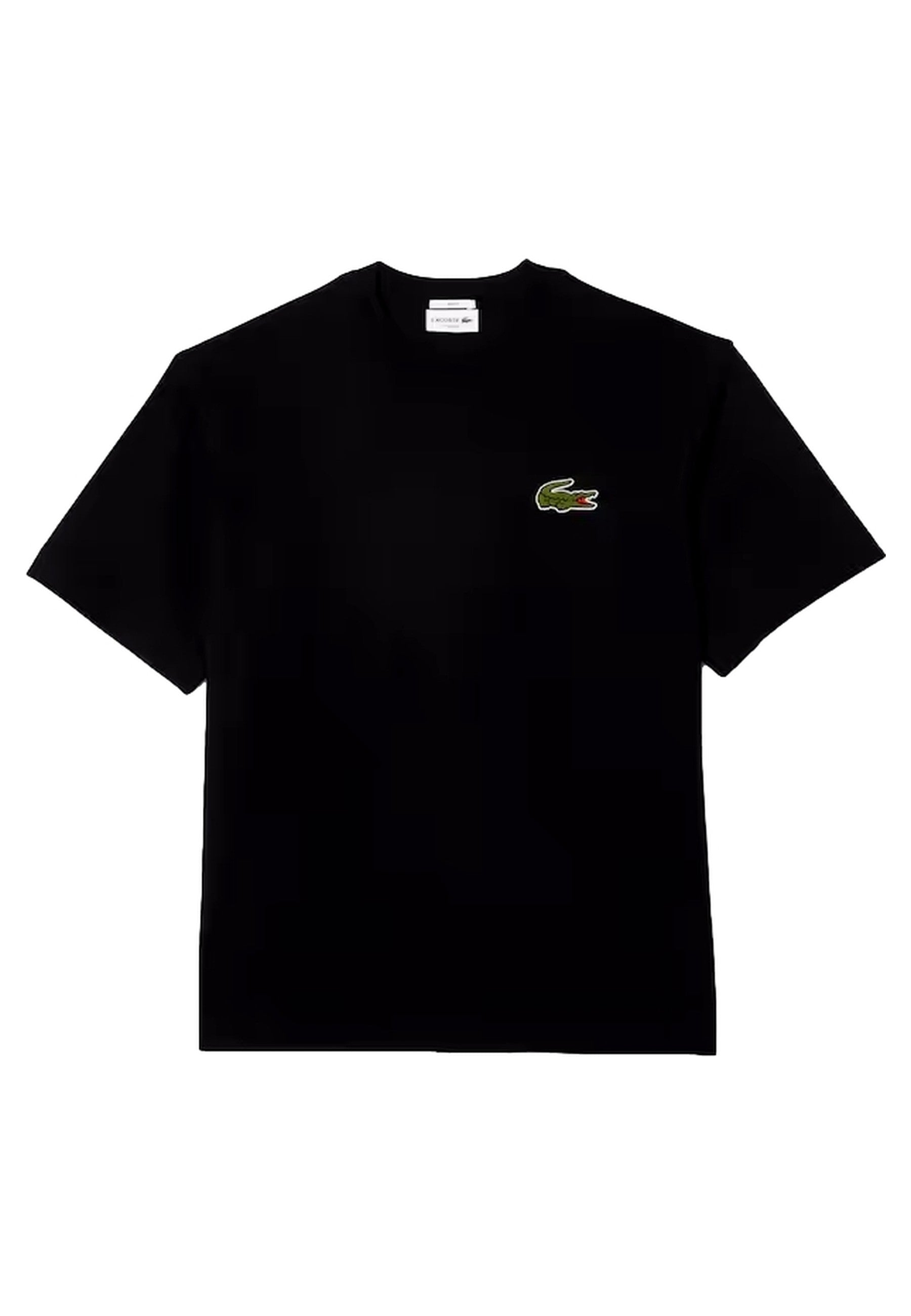 CAMISETA LACOSTE NEGRA BIG CROCO OVERSIZED TEE