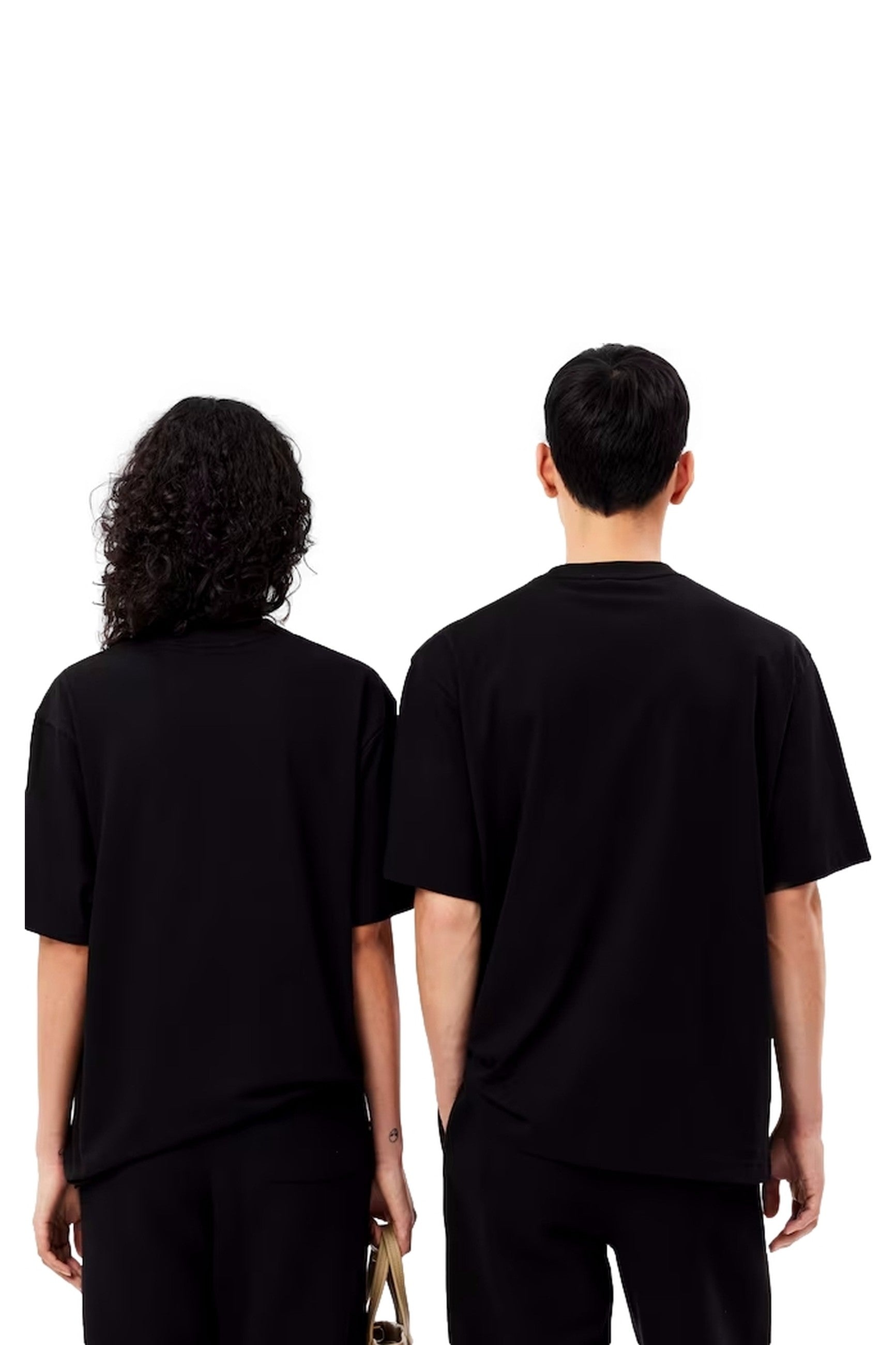 CAMISETA LACOSTE NEGRA BIG CROCO OVERSIZED TEE