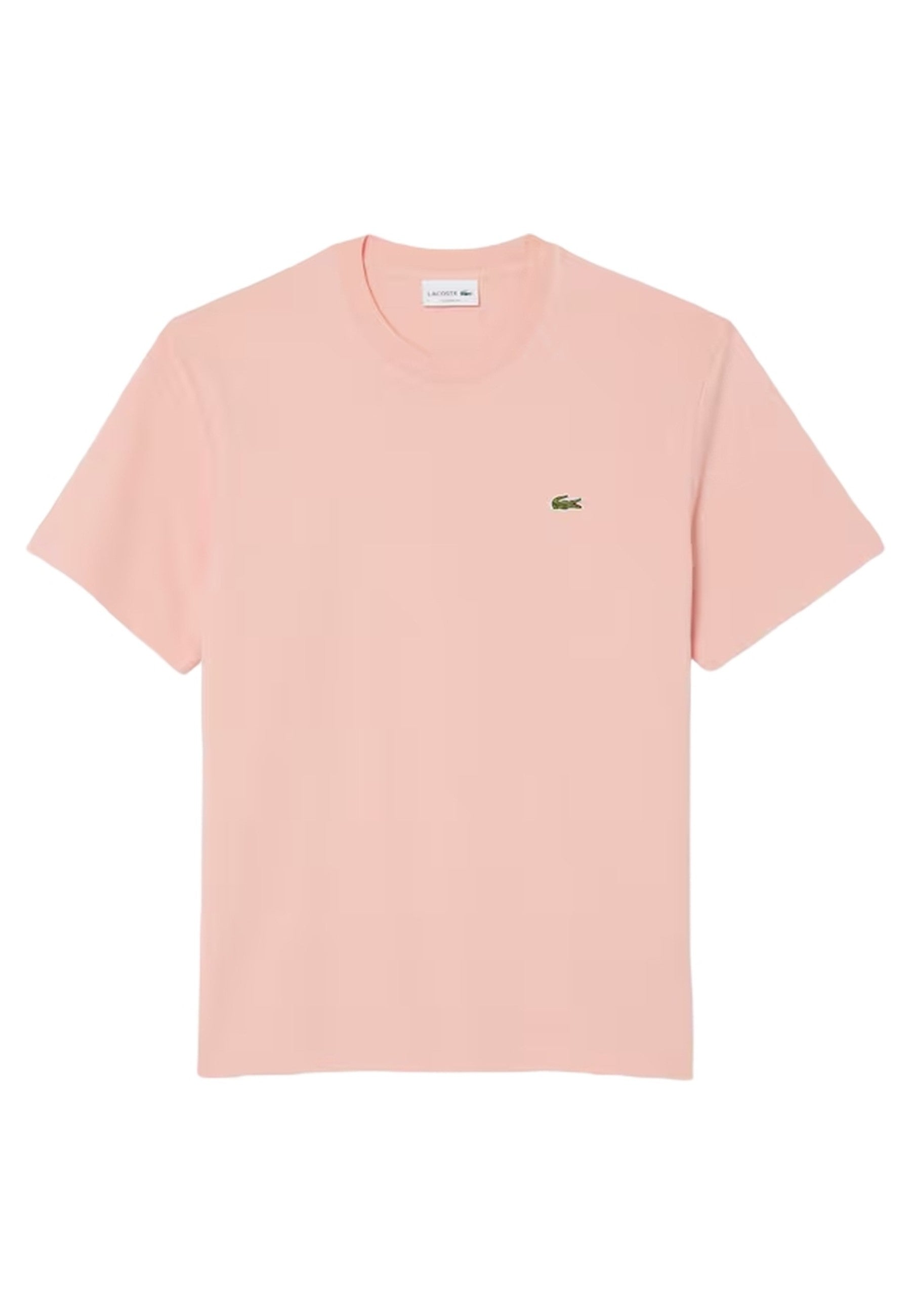 CAMISETA LACOSTE ROSA BASIC LOGO CREWNECK TEE