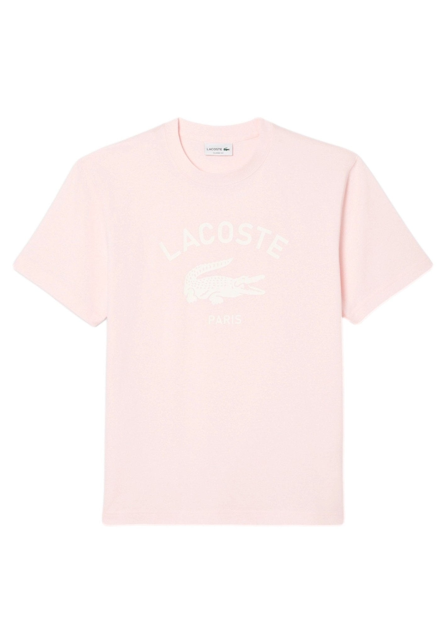 CAMISETA LACOSTE ROSA BIG CROCO EXCLUSIVE PRINT - AREA ZERO