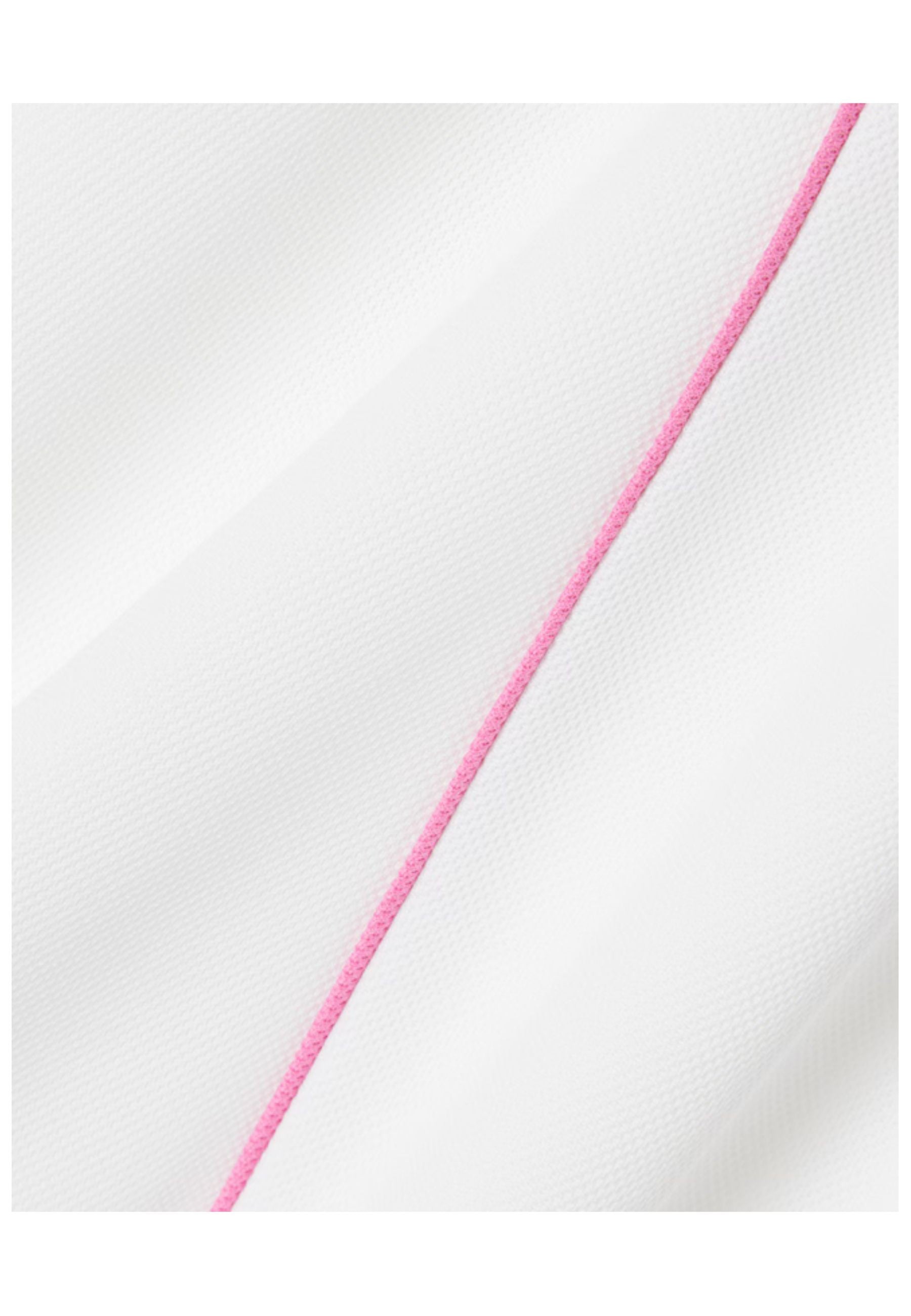 CAMISETA LACOSTE SPORT BLANCA ULTRA DRY RIBETED CONTRAST TEE