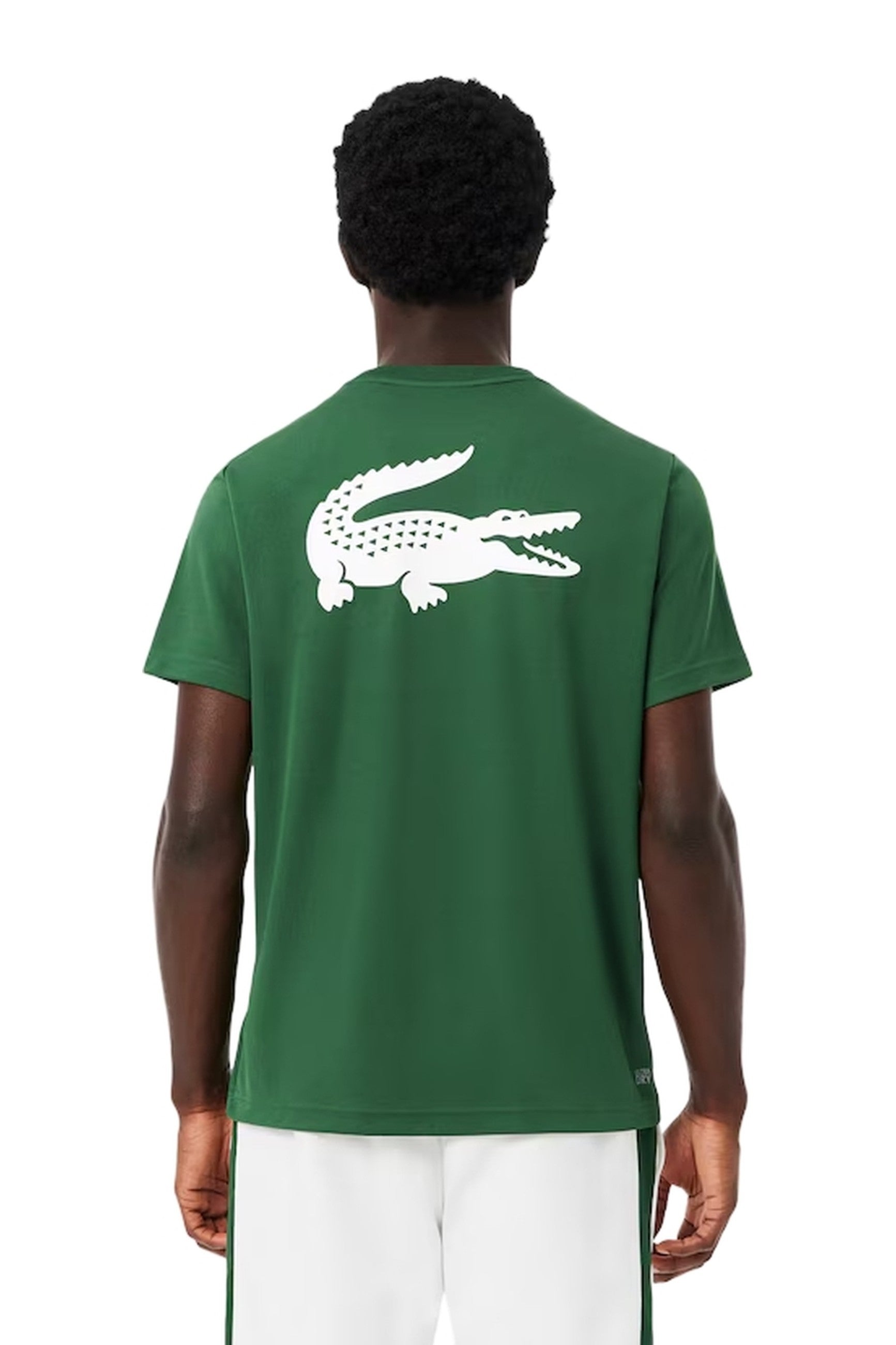 CAMISETA LACOSTE VERDE BACK CROCO ULTRA DRY TEE