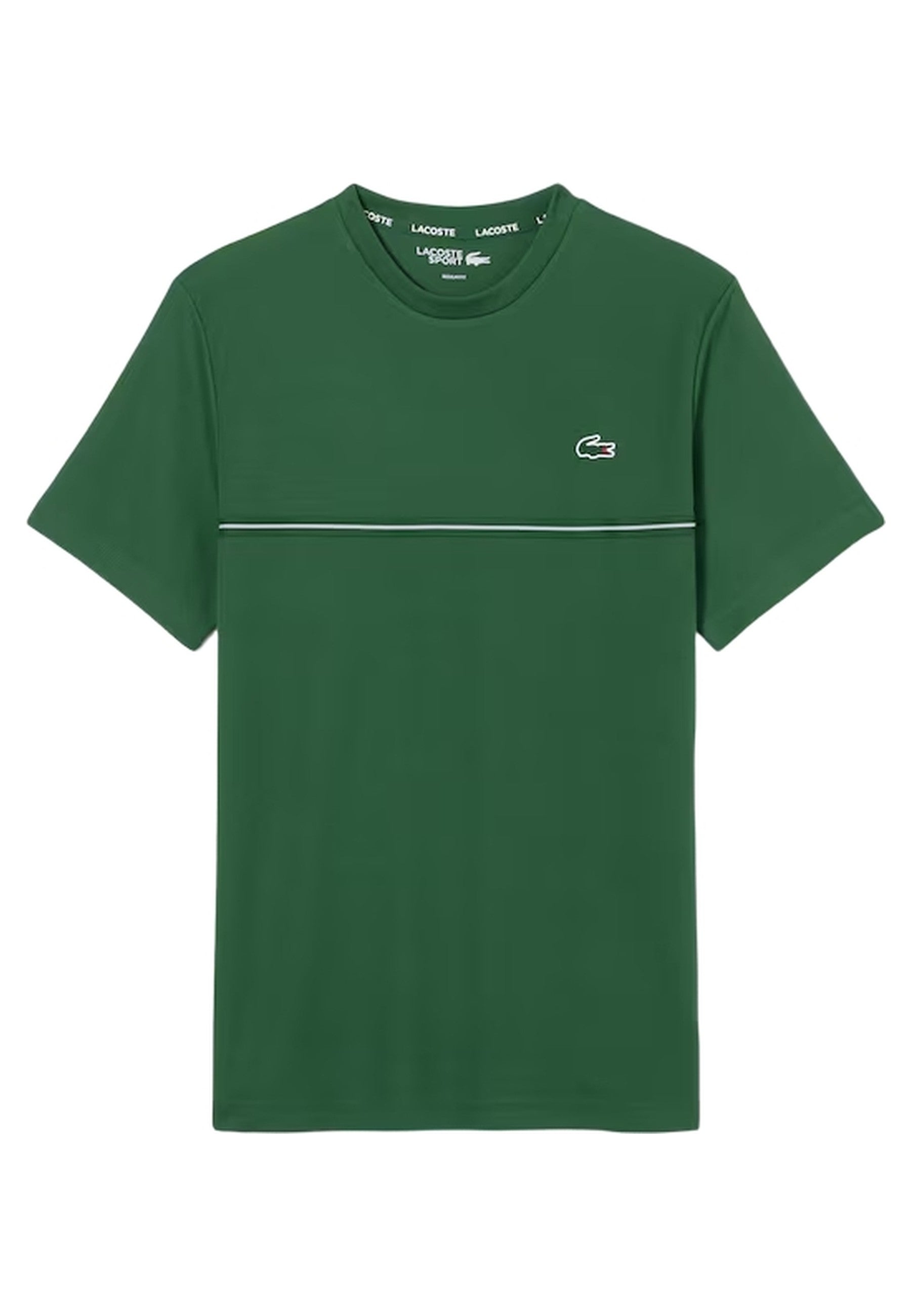 CAMISETA LACOSTE VERDE BACK CROCO ULTRA DRY TEE