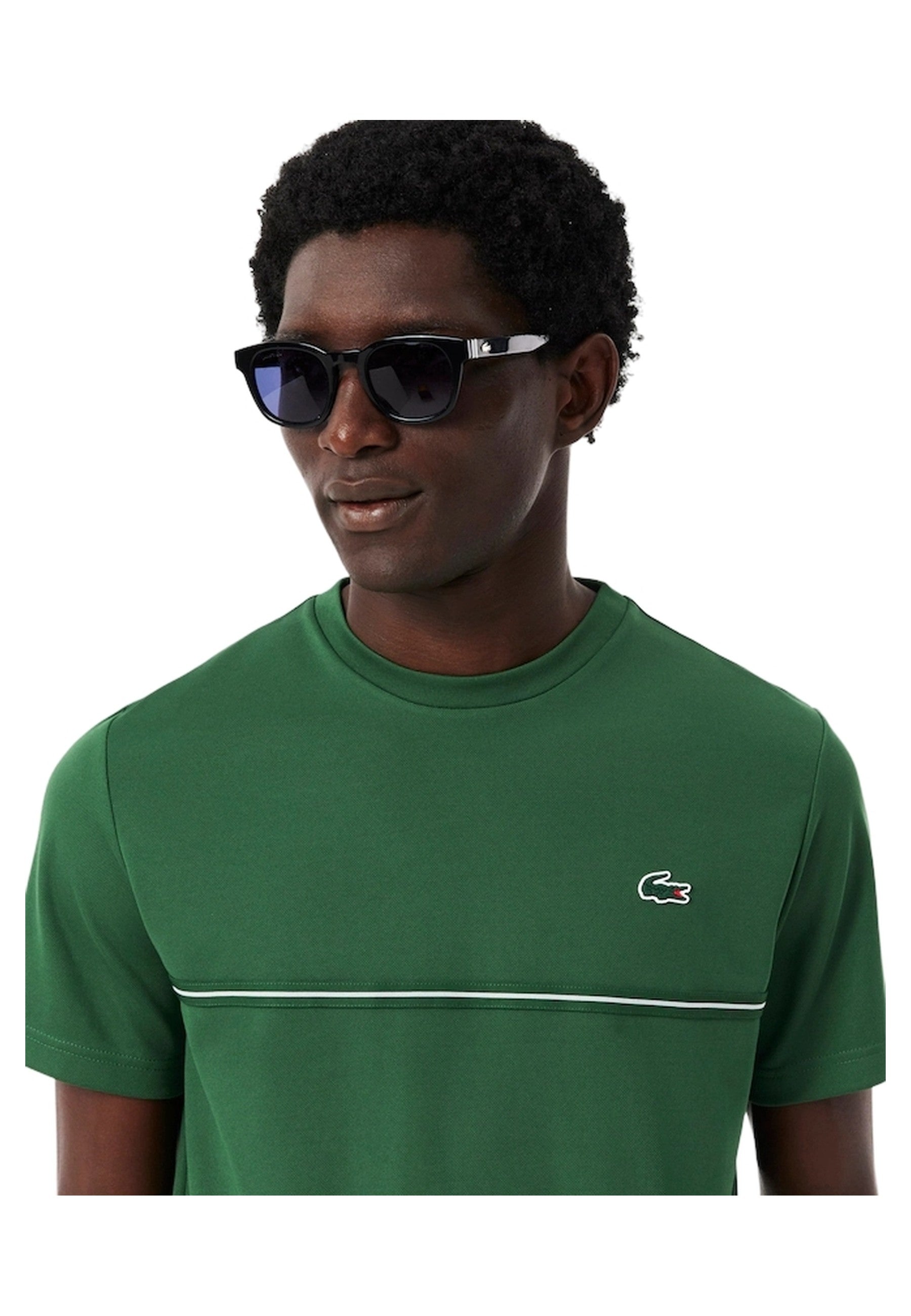 CAMISETA LACOSTE VERDE BACK CROCO ULTRA DRY TEE