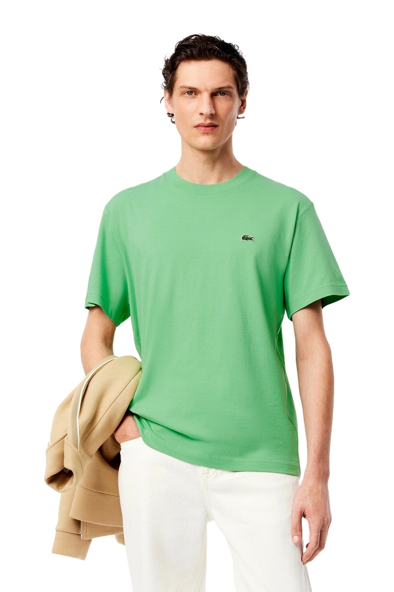 CAMISETA LACOSTE VERDE CLASSIC LOGO TEE - AREA ZERO