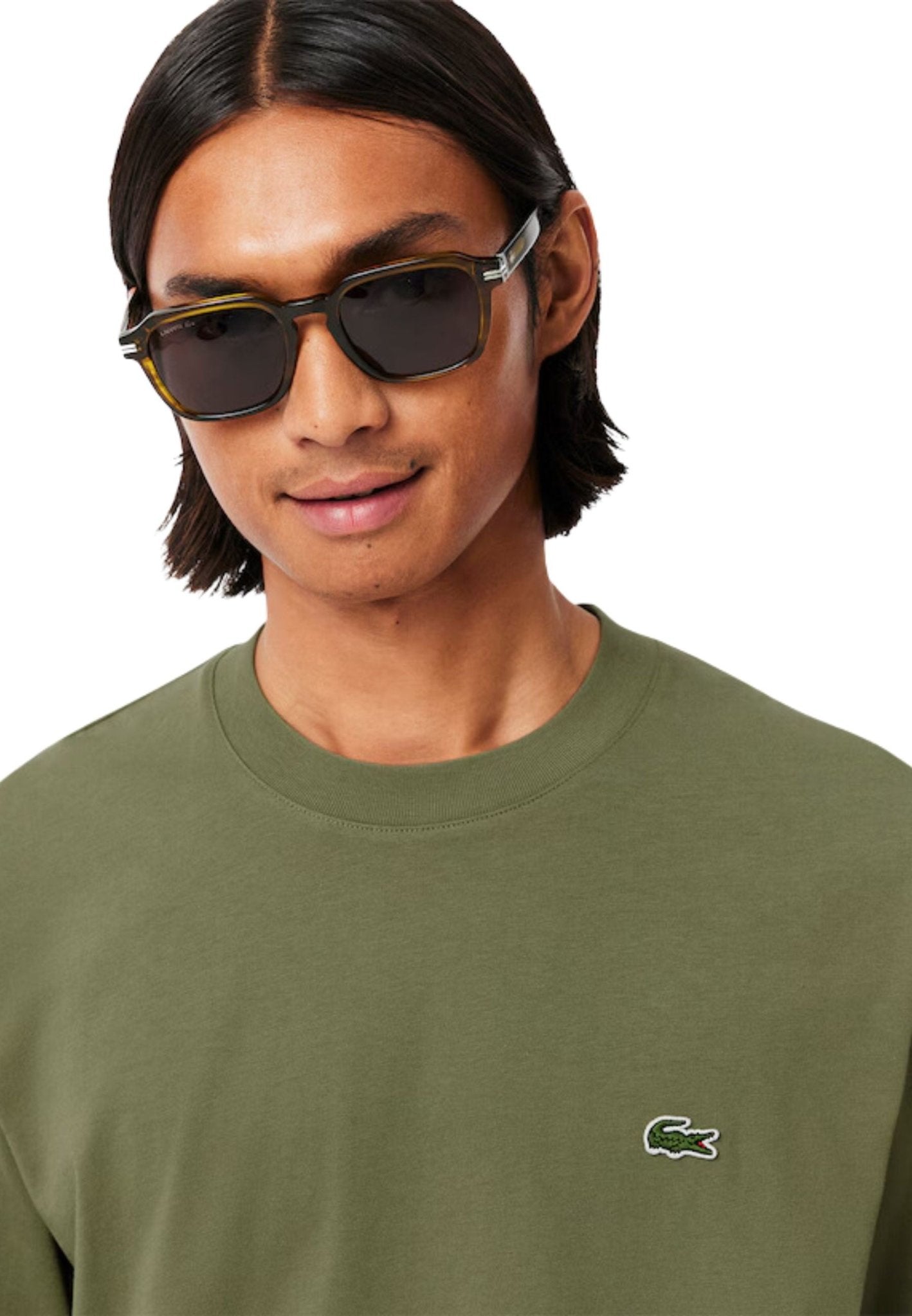 CAMISETA LACOSTE VERDE FOREST CLASSIC LOGO TEE - AREA ZERO