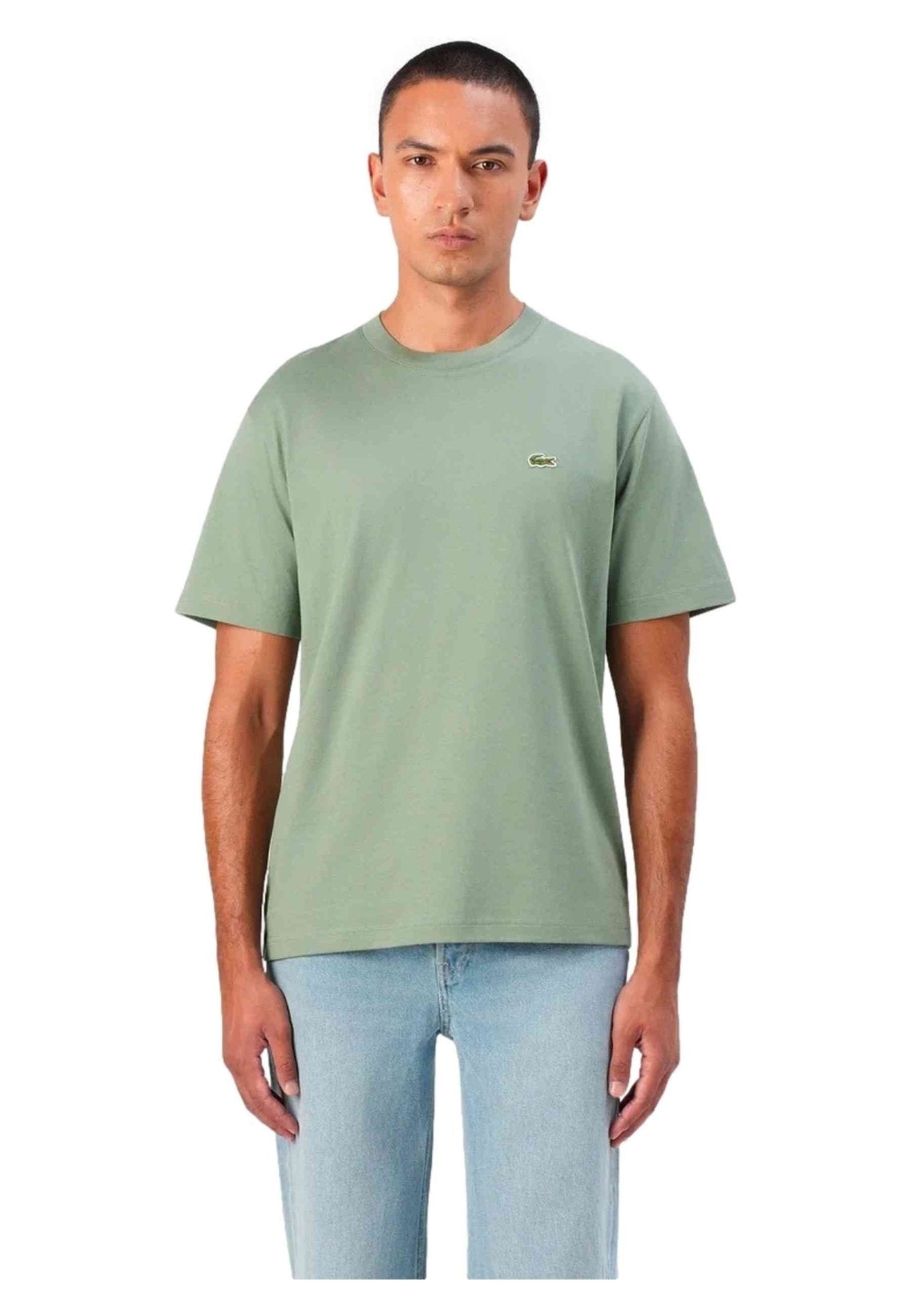 CAMISETA LACOSTE VERDE SMALL CLASSIC LOGO TEE - AREA ZERO