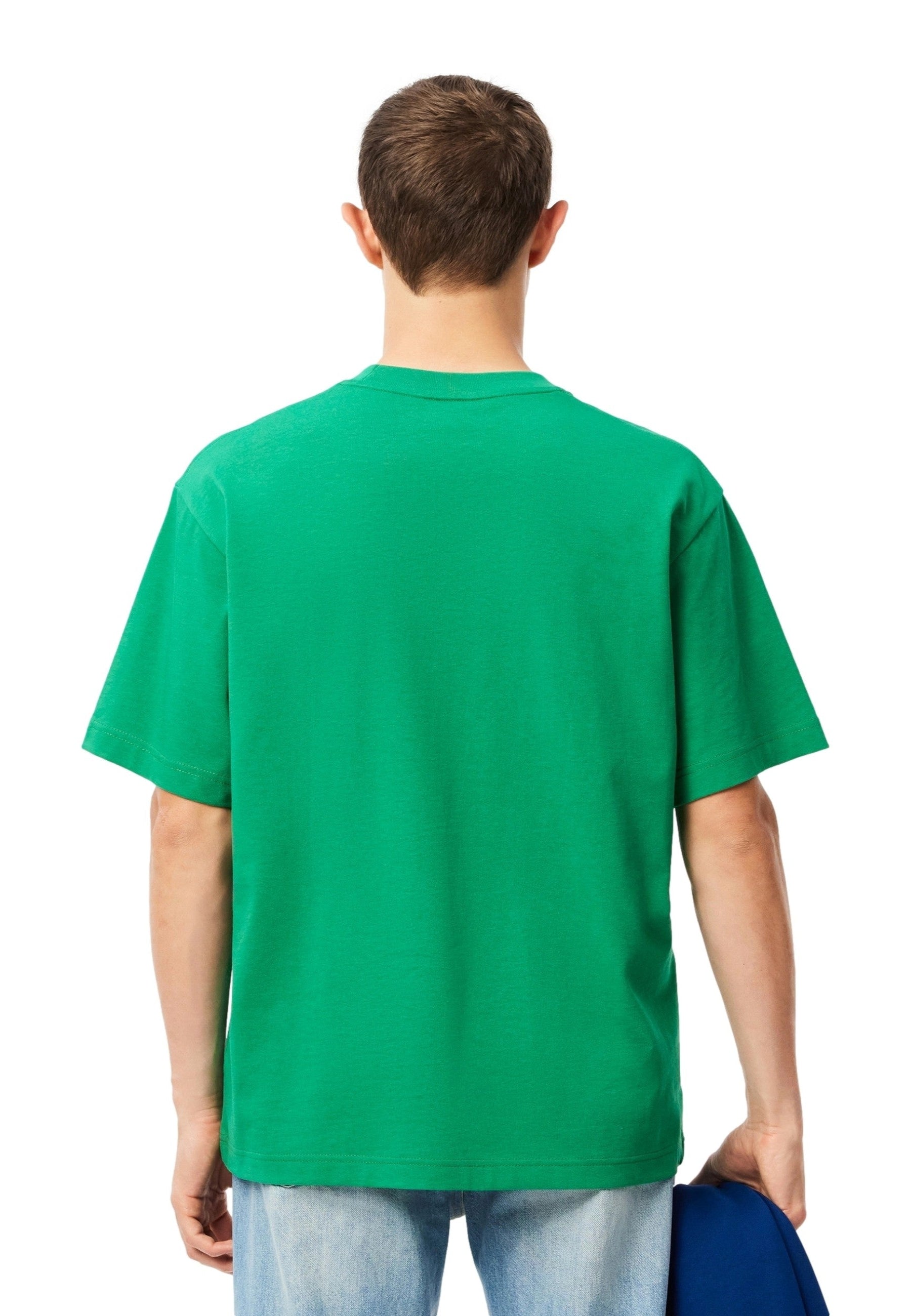CAMISETA LACOSTE VERDE TENIS LOGO TEE