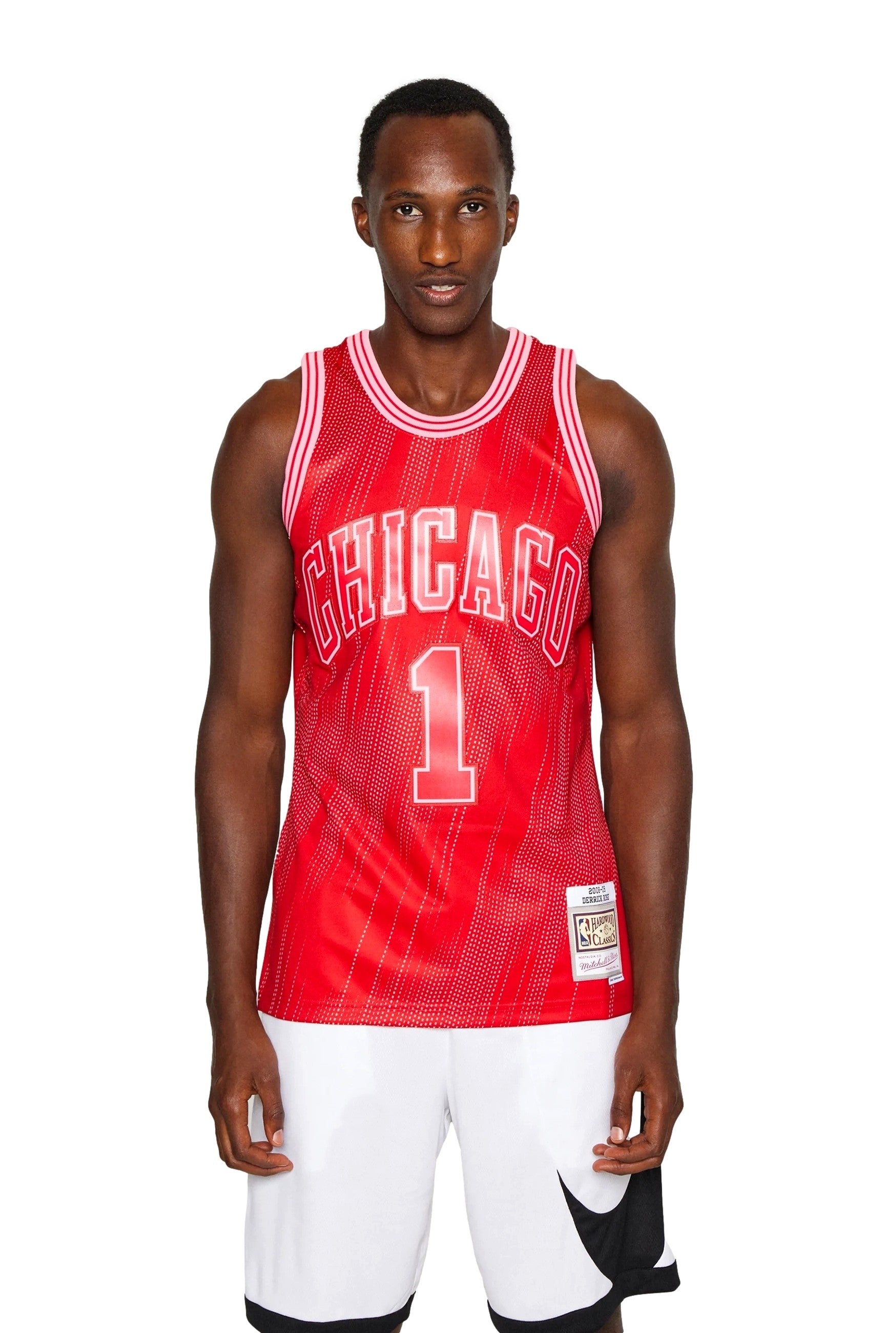 CAMISETA MICHELL & NESS ROJA TIRANTES CHICAGO BULLS
