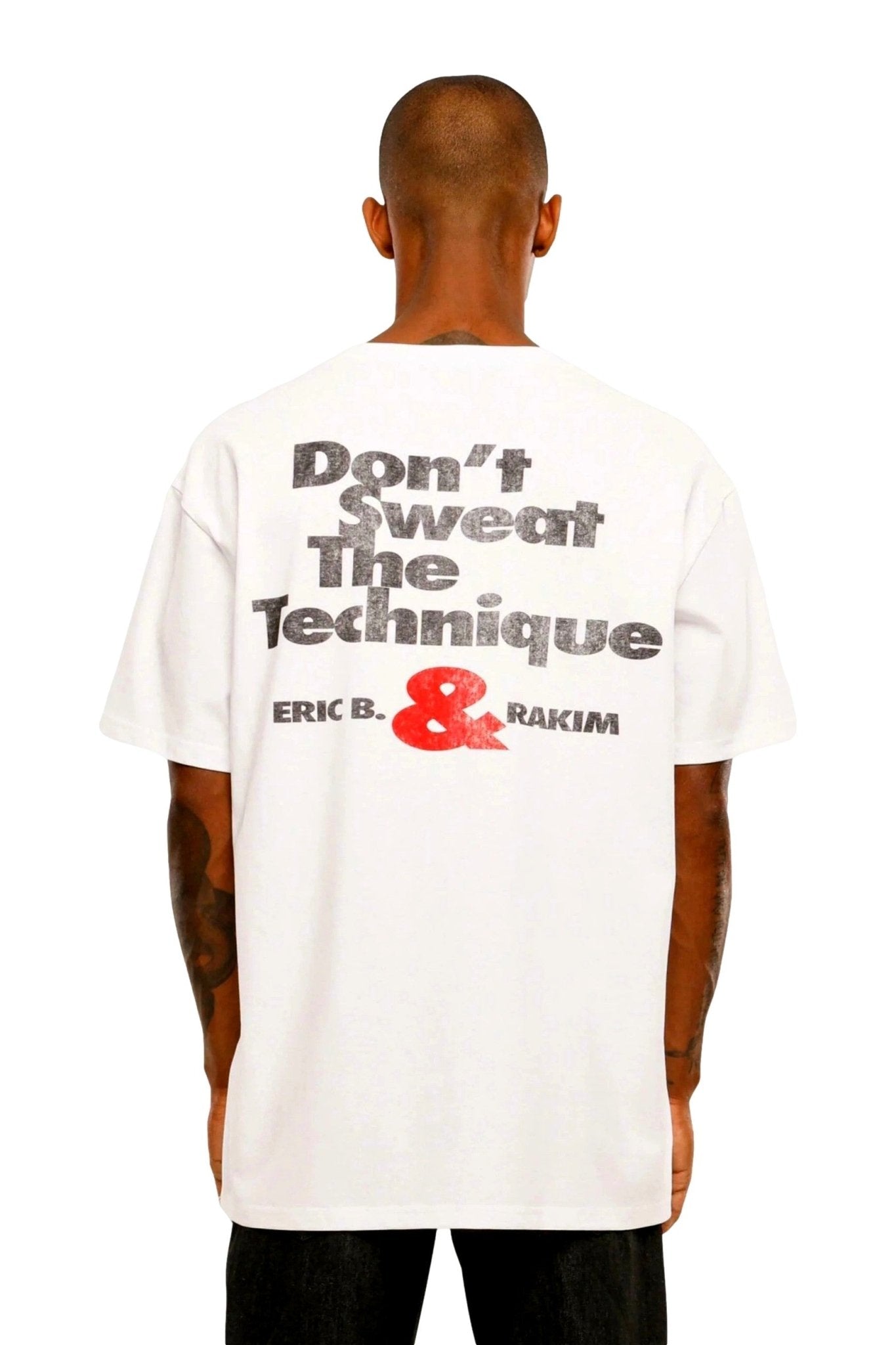 CAMISETA MISTER TEE BLANCA ERIC B & RAKIM SWEAT THE TECHNIQUE OS TEE - AREA ZERO