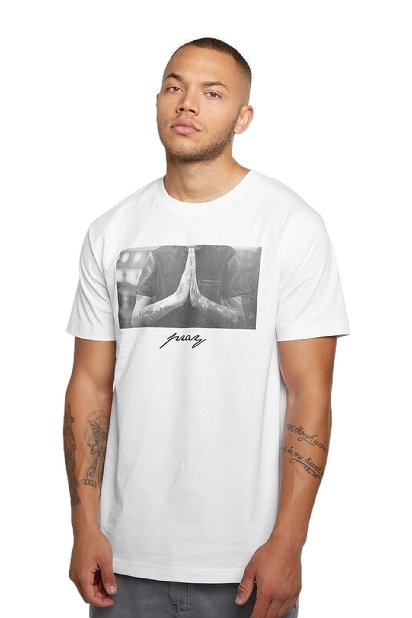 Camiseta Pray Blanca Oversize 19,99€ | Mister Tee | AREA ZERO ®