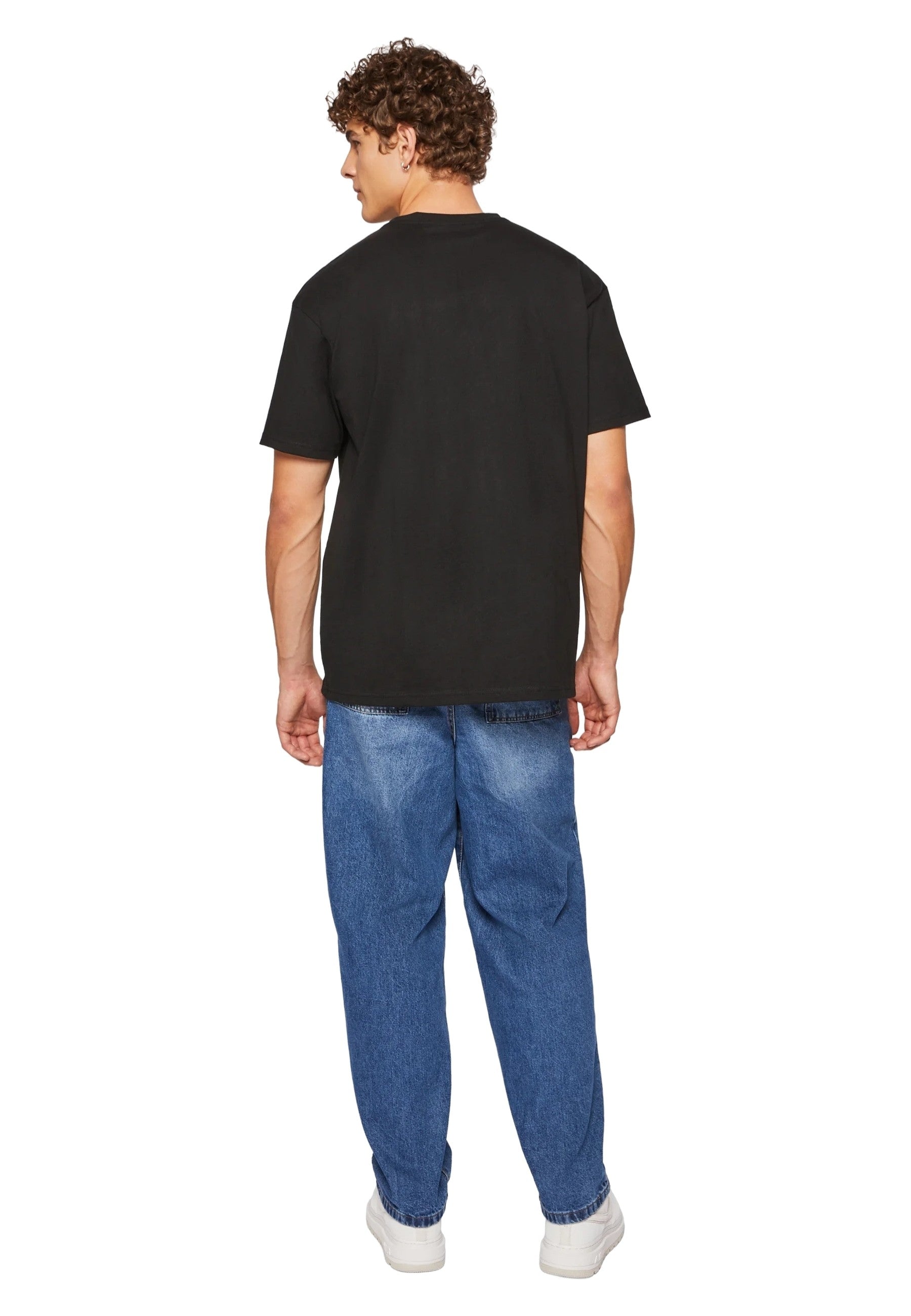 CAMISETA MISTER TEE NEGRA FLYING HIGH OVERSIZED TEE