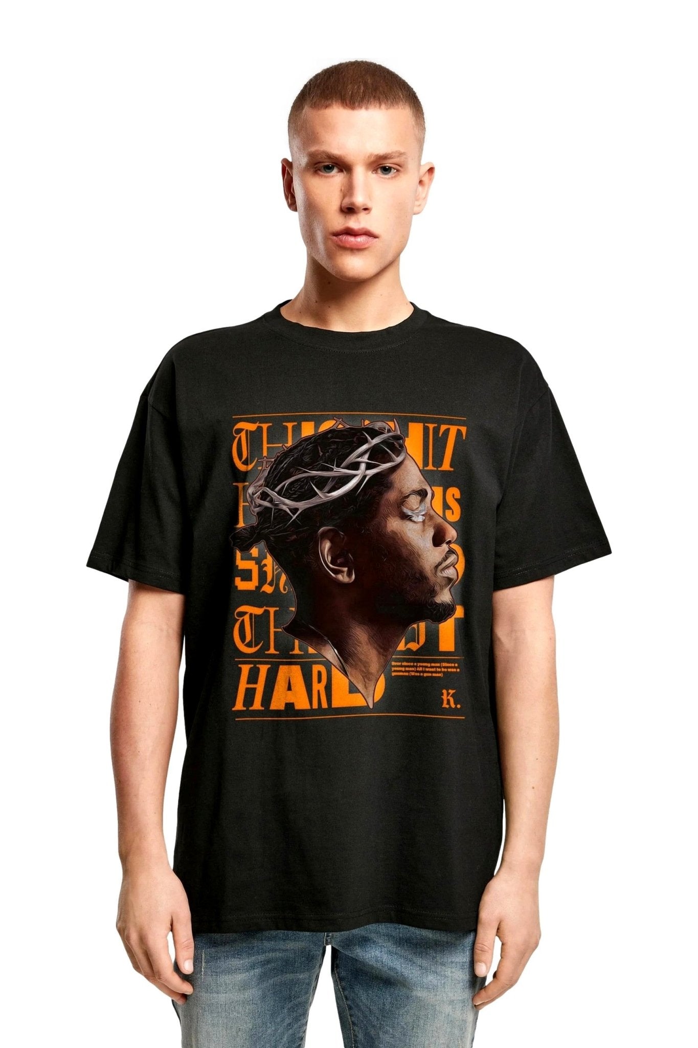 CAMISETA MISTER TEE NEGRA K - DOT OVERSIZED TEE - AREA ZERO