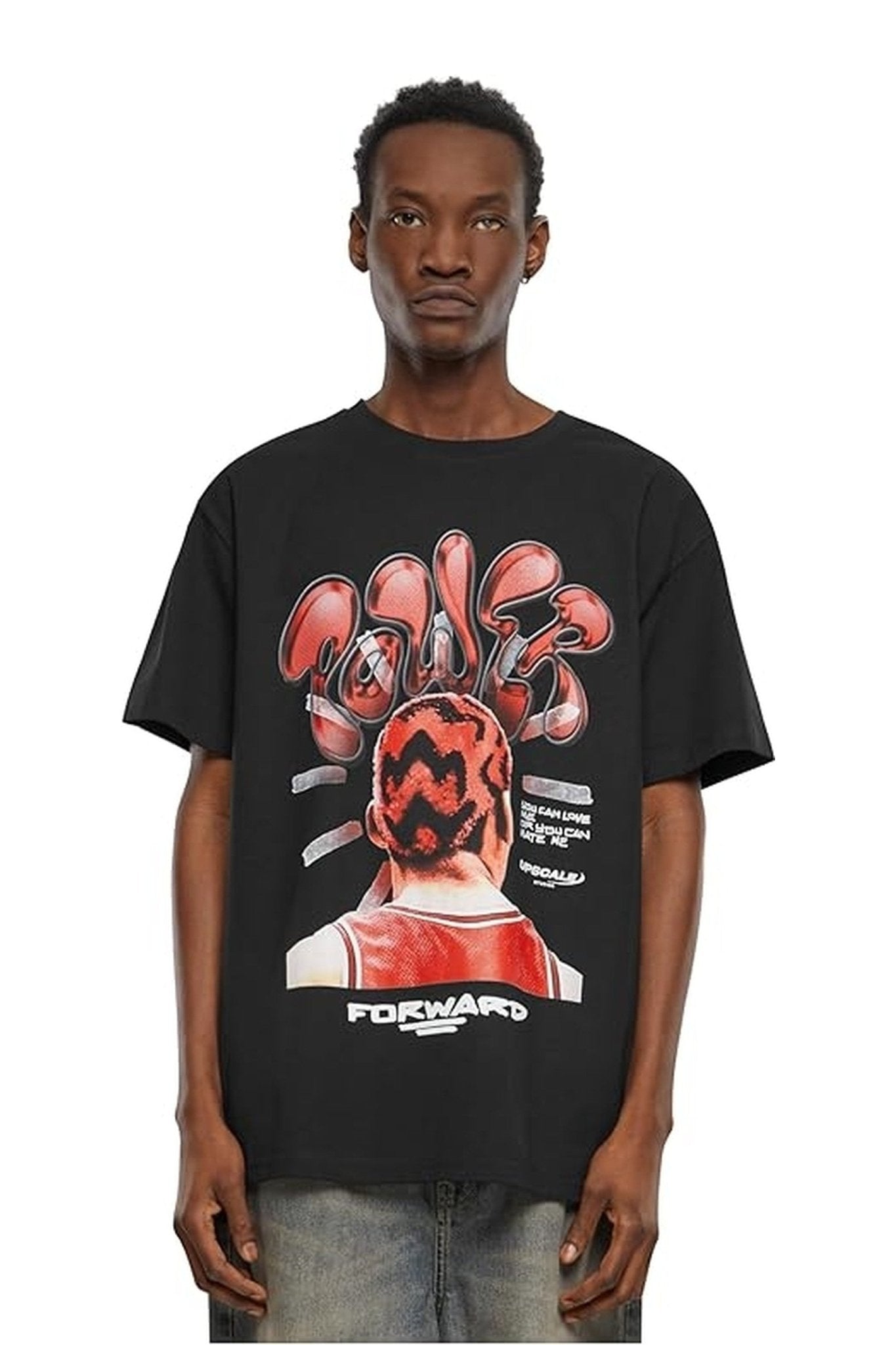 CAMISETA MISTER TEE NEGRA POWER FORWARD 2.0 OVERSIZED TEE - AREA ZERO