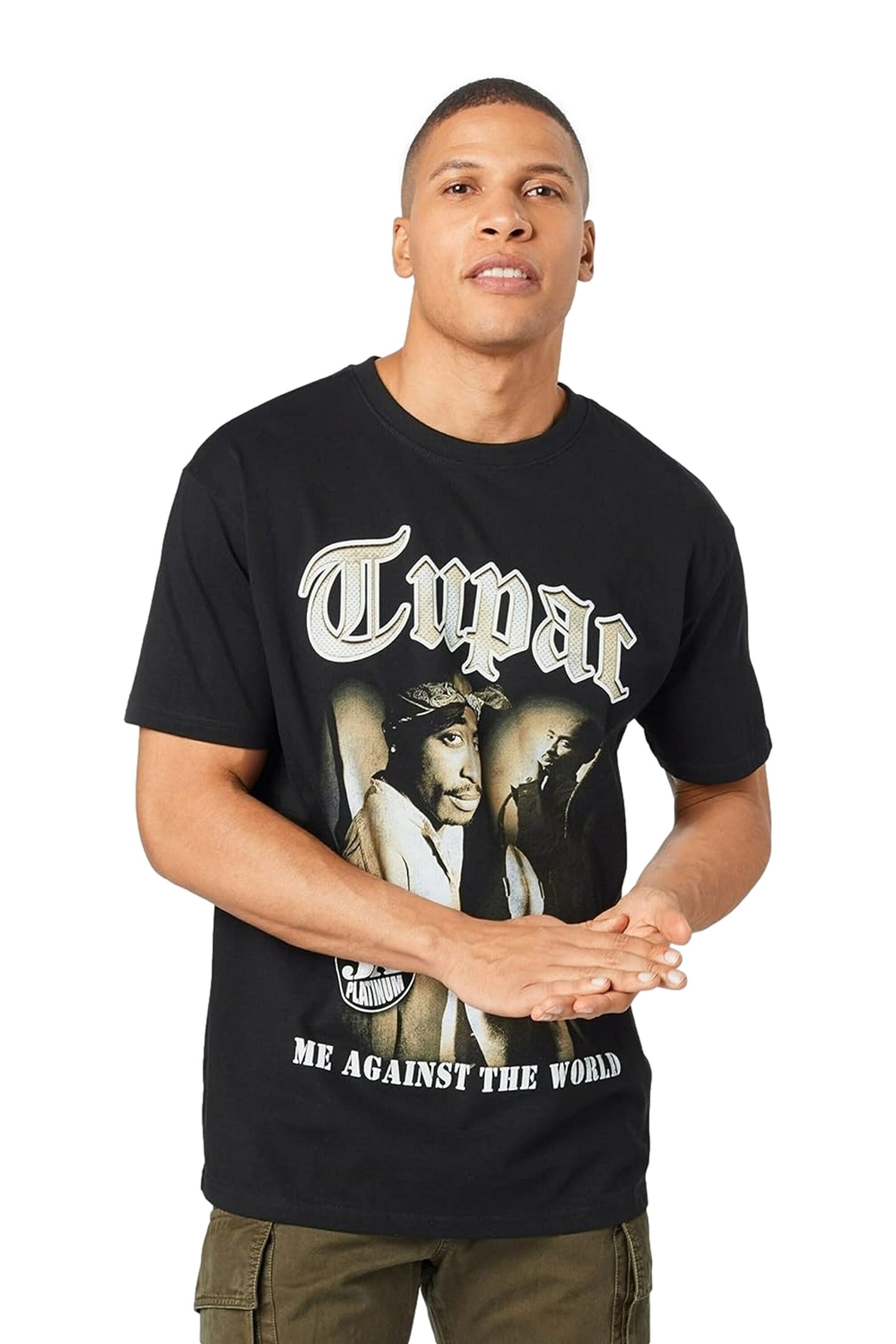 CAMISETA MISTER TEE NEGRA TUPAC MATW SEPIA OVERSIZED TEE