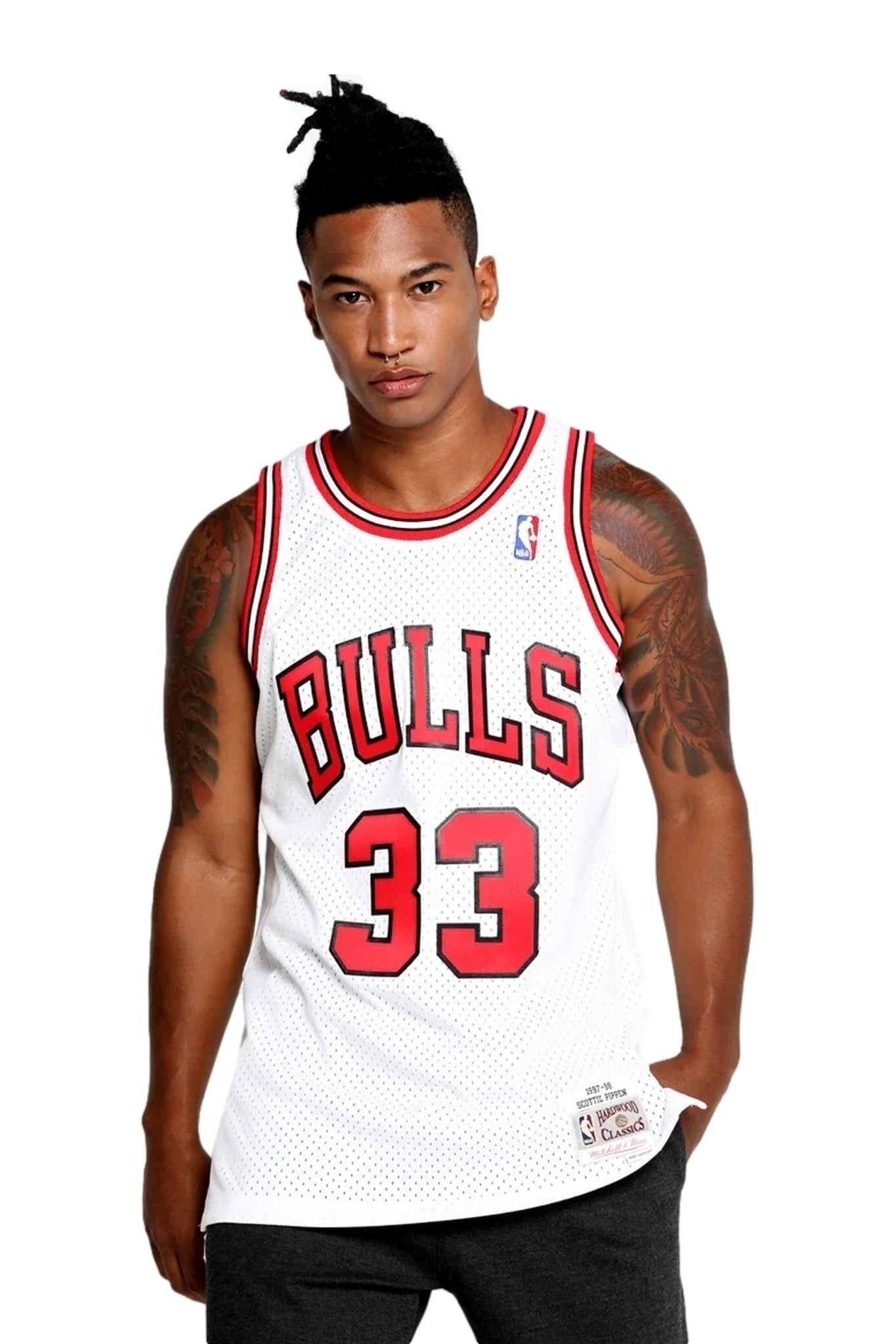 CAMISETA MITCHELL & NESS BLANCA CHICAGO BULLS SCOTTY PIPPEN SWINGMAN JERSEY - AREA ZERO