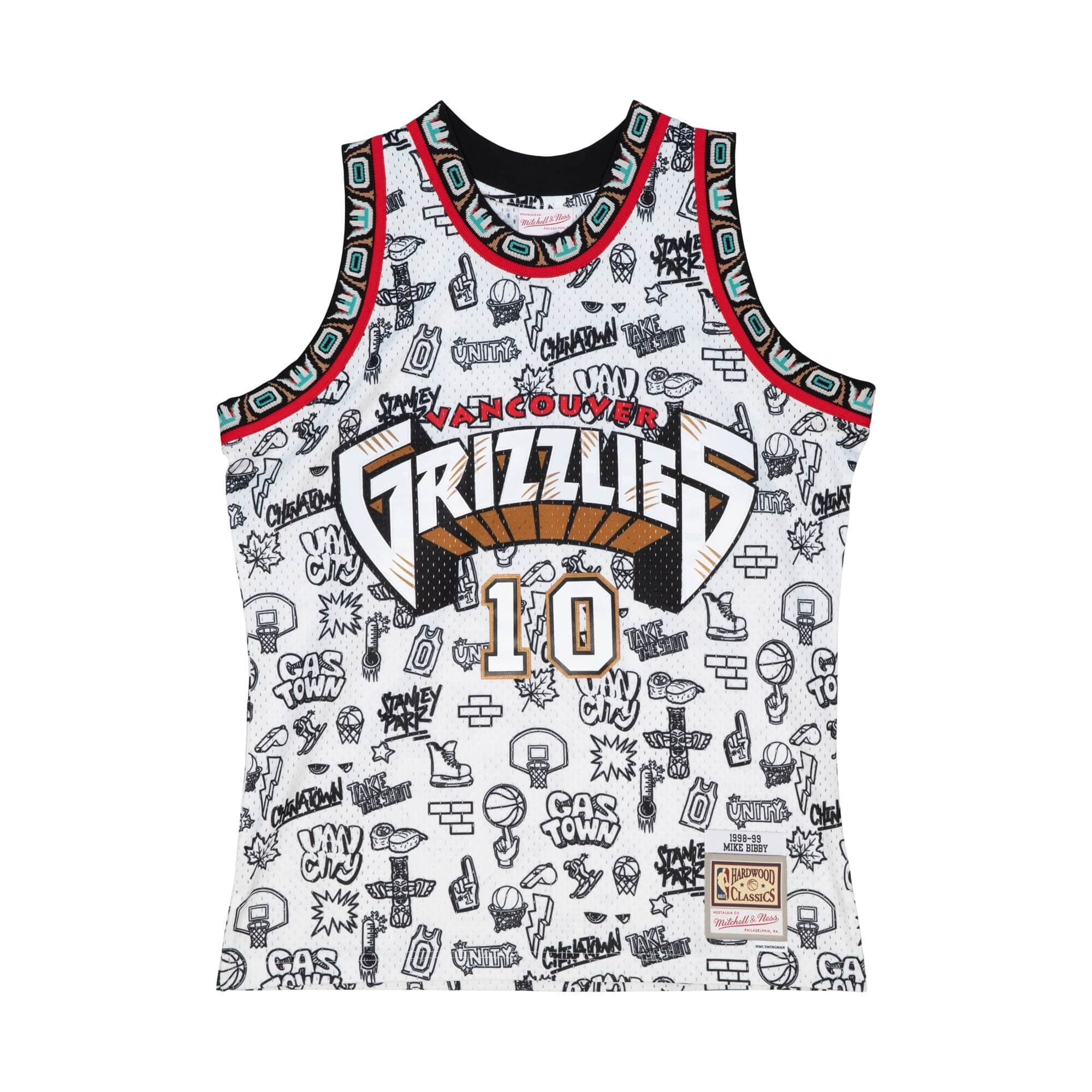 CAMISETA MITCHELL & NESS BLANCA GRIZZLIES BIBBI SWINGMAN JERSEY - AREA ZERO