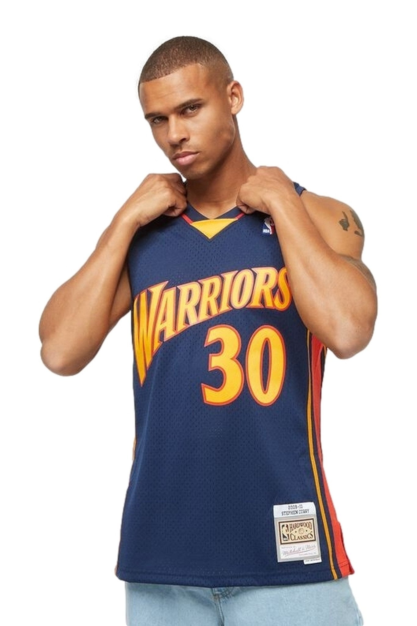 CAMISETA MITCHELL & NESS MARINO STEPHEN CURRY GS WARRIORS SWINGMAN JERSEY - AREA ZERO