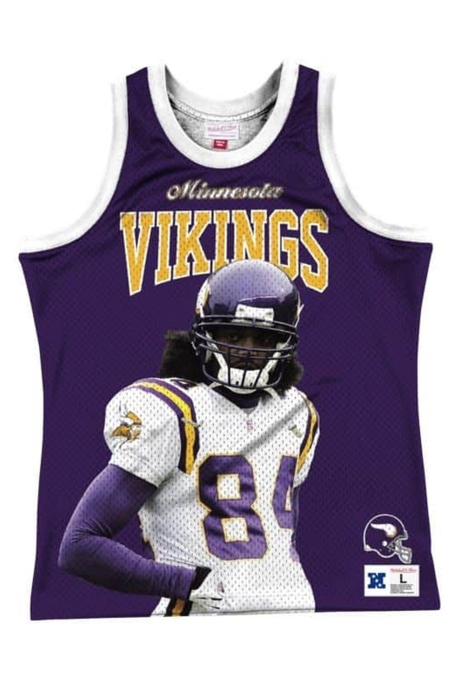 CAMISETA MITCHELL & NESS MORADA BHB TANK RANDY MOSS - AREA ZERO