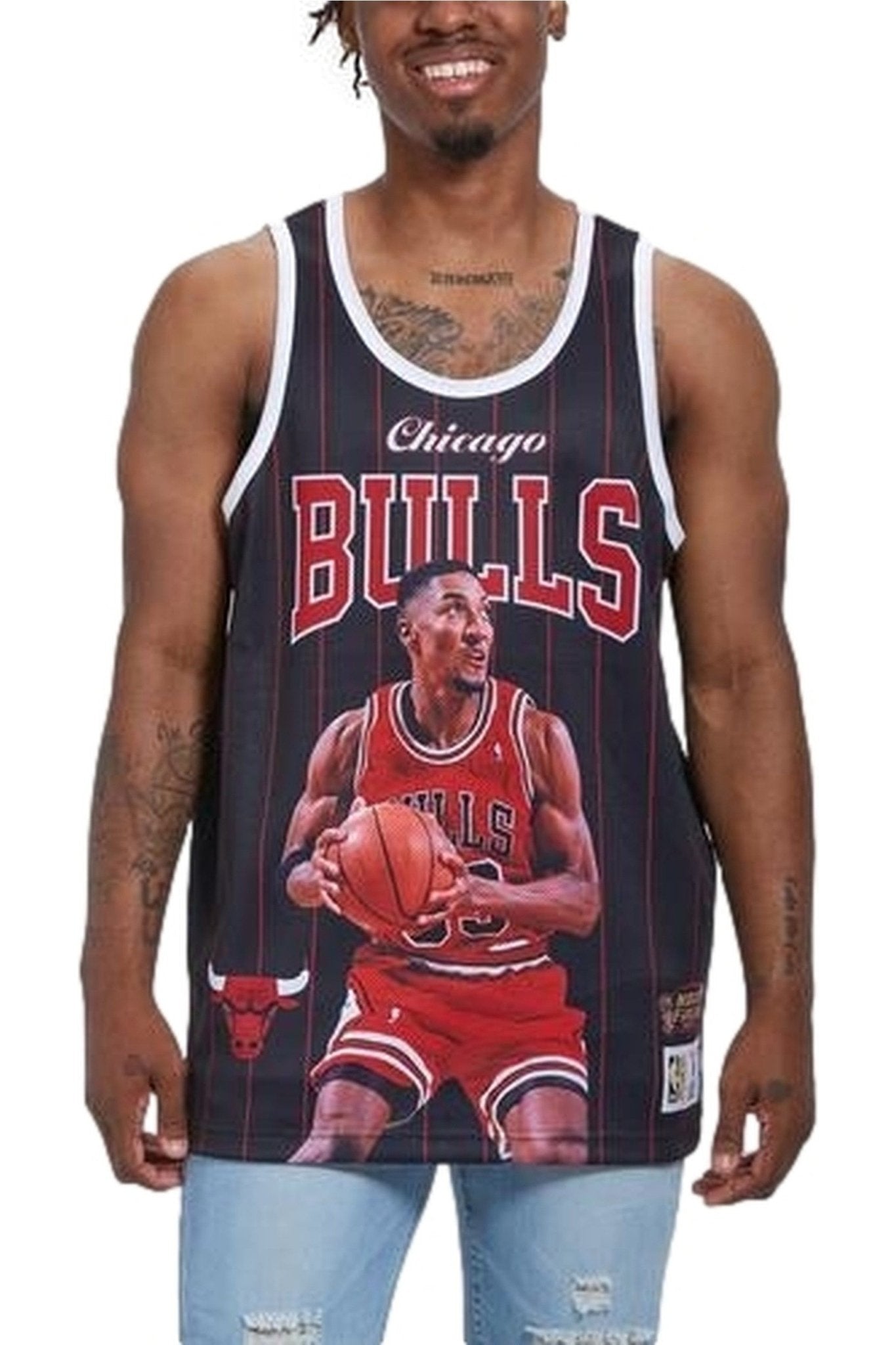 CAMISETA MITCHELL & NESS NEGRA BHB TANK SCOTTIE PIPPEN - AREA ZERO