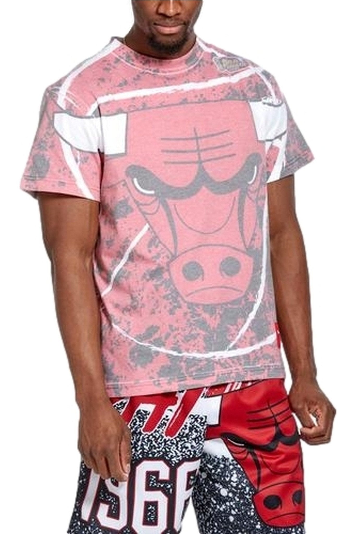 CAMISETA MITCHELL & NESS ROJA JUMBOTRON SUBLIMATED - AREA ZERO