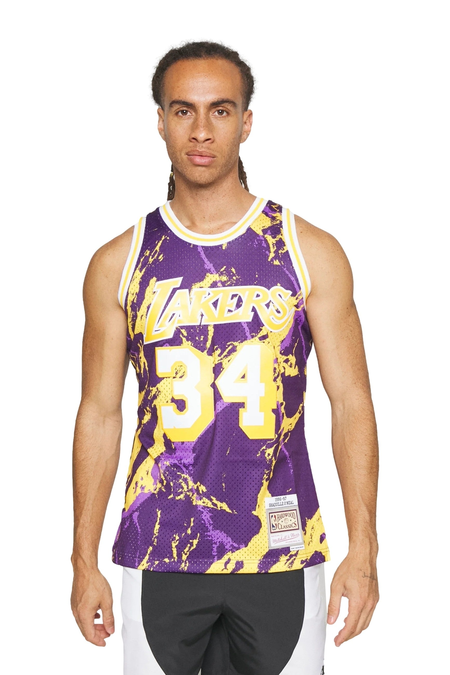 CAMISETA MITCHELL & NESS BLANCA LAKERS DOODLE SWINGMAN JERSEY