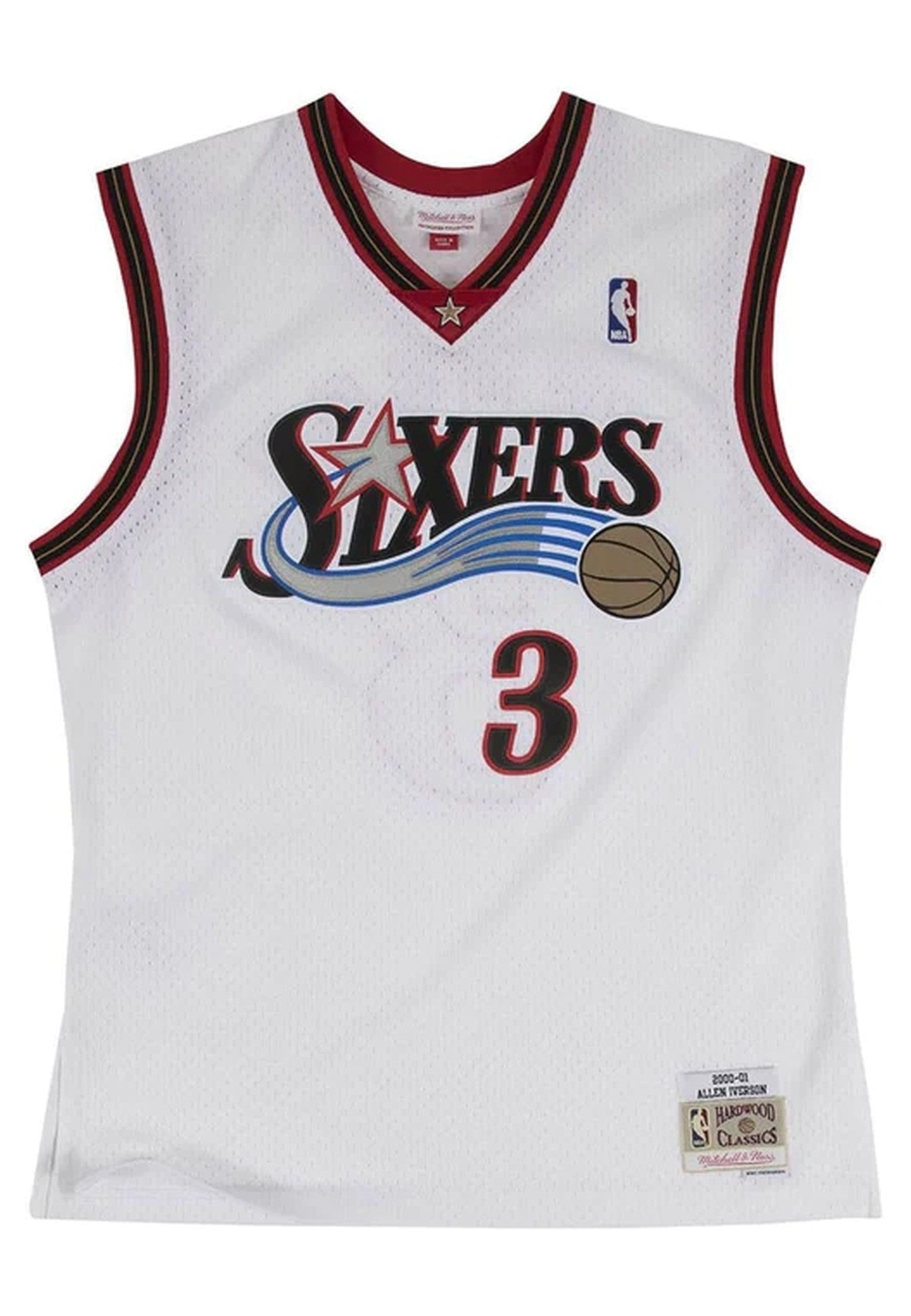 CAMISETA MITCHELL & NESS BLANCA PHILADELPHIA 76 IVERSON SWINGMAN TEE