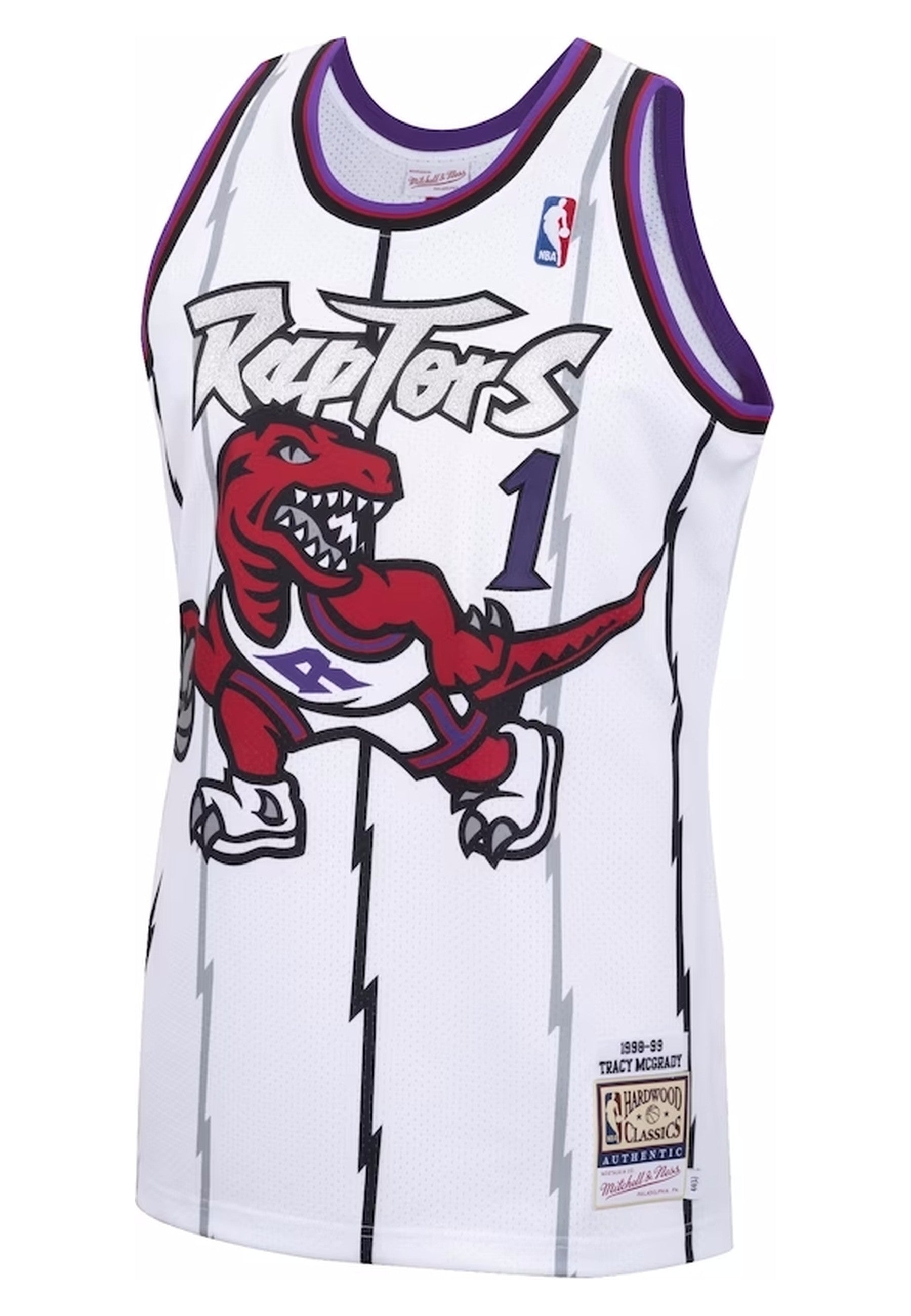 CAMISETA MITCHELL & NESS BLANCA TORONTO RAPTORS MCGRADY SWINGMAN JERSEY