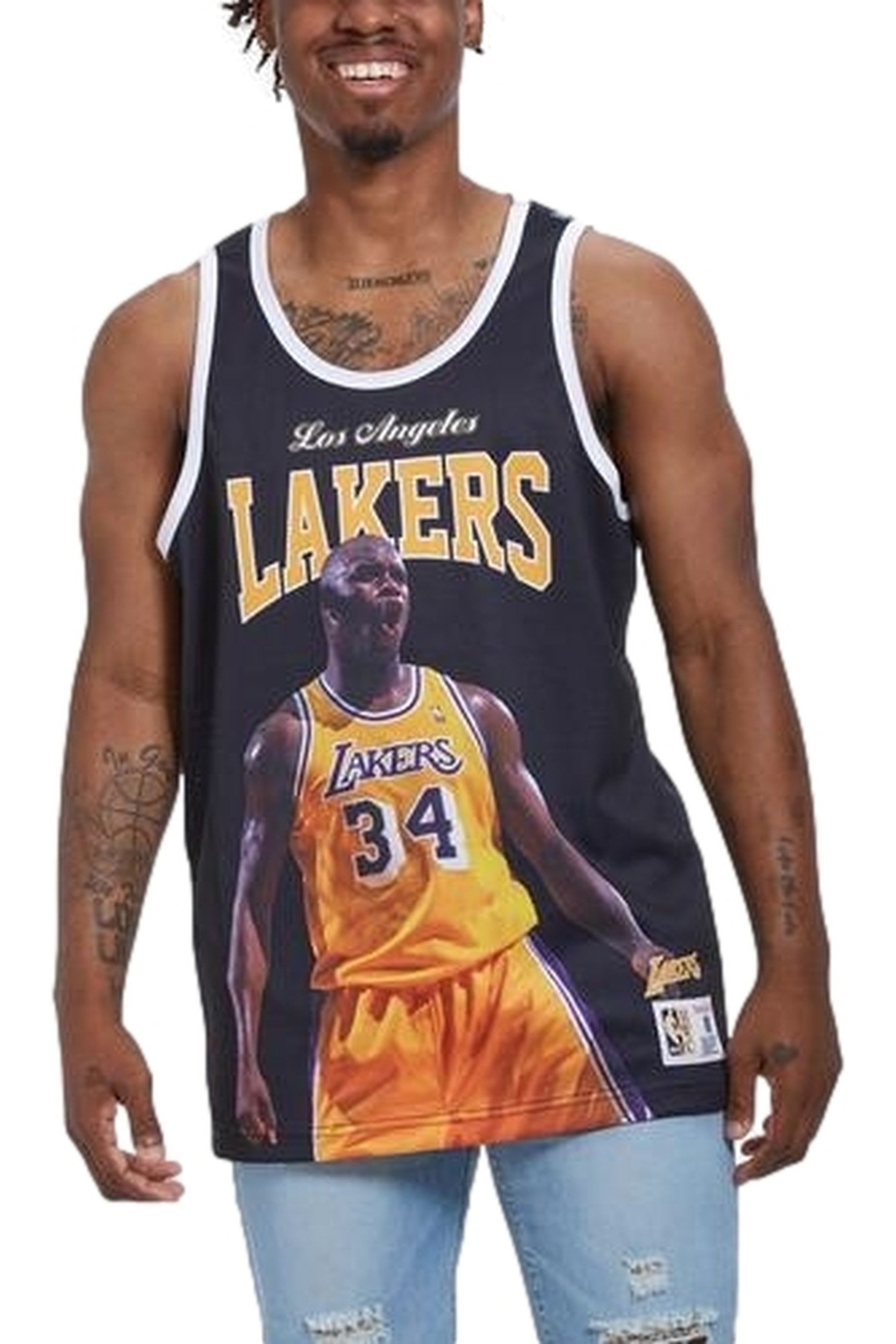 CAMISETA MITCHELL & NESS NEGRA BHB TANK SHAQUILLE O´NEAL