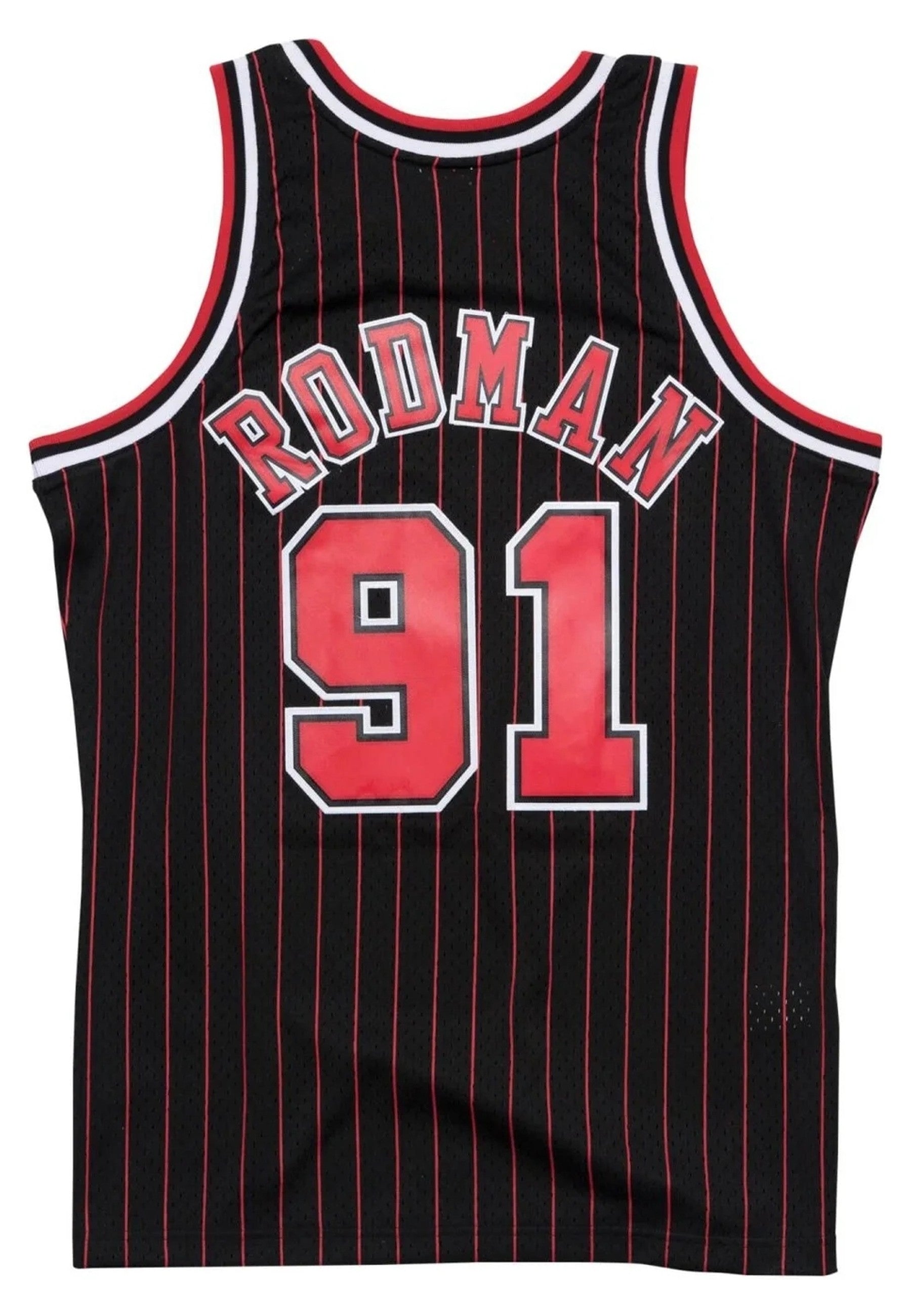 CAMISETA MITCHELL & NESS NEGRA BULLS RODMAN 91 ESTAMPADO