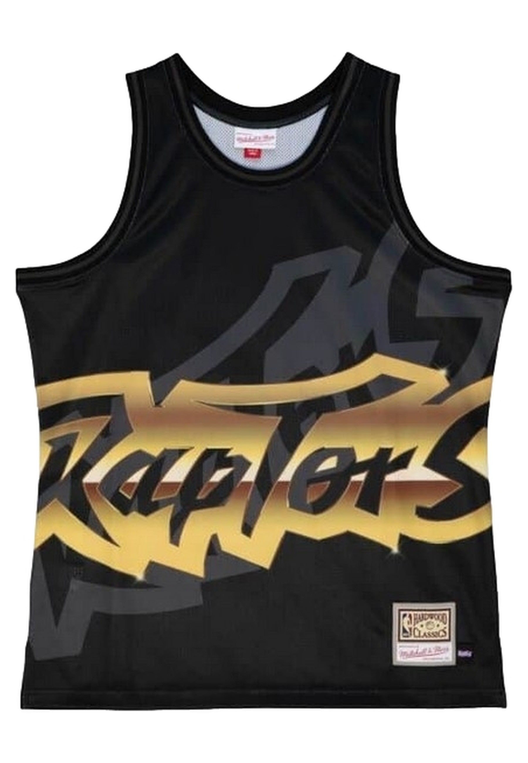 CAMISETA MITCHELL & NESS NEGRA RAPTORS BIG FACE 4.0