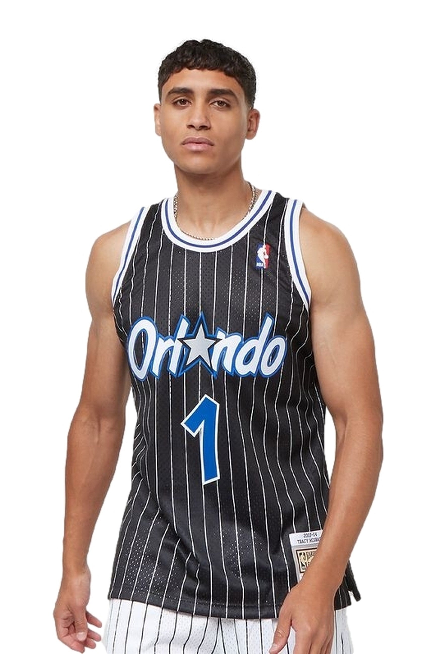 CAMISETA MITCHELL & NESS ROYAL TMC GRADY ORLANDO MAGIC SWINGMAN JERSEY