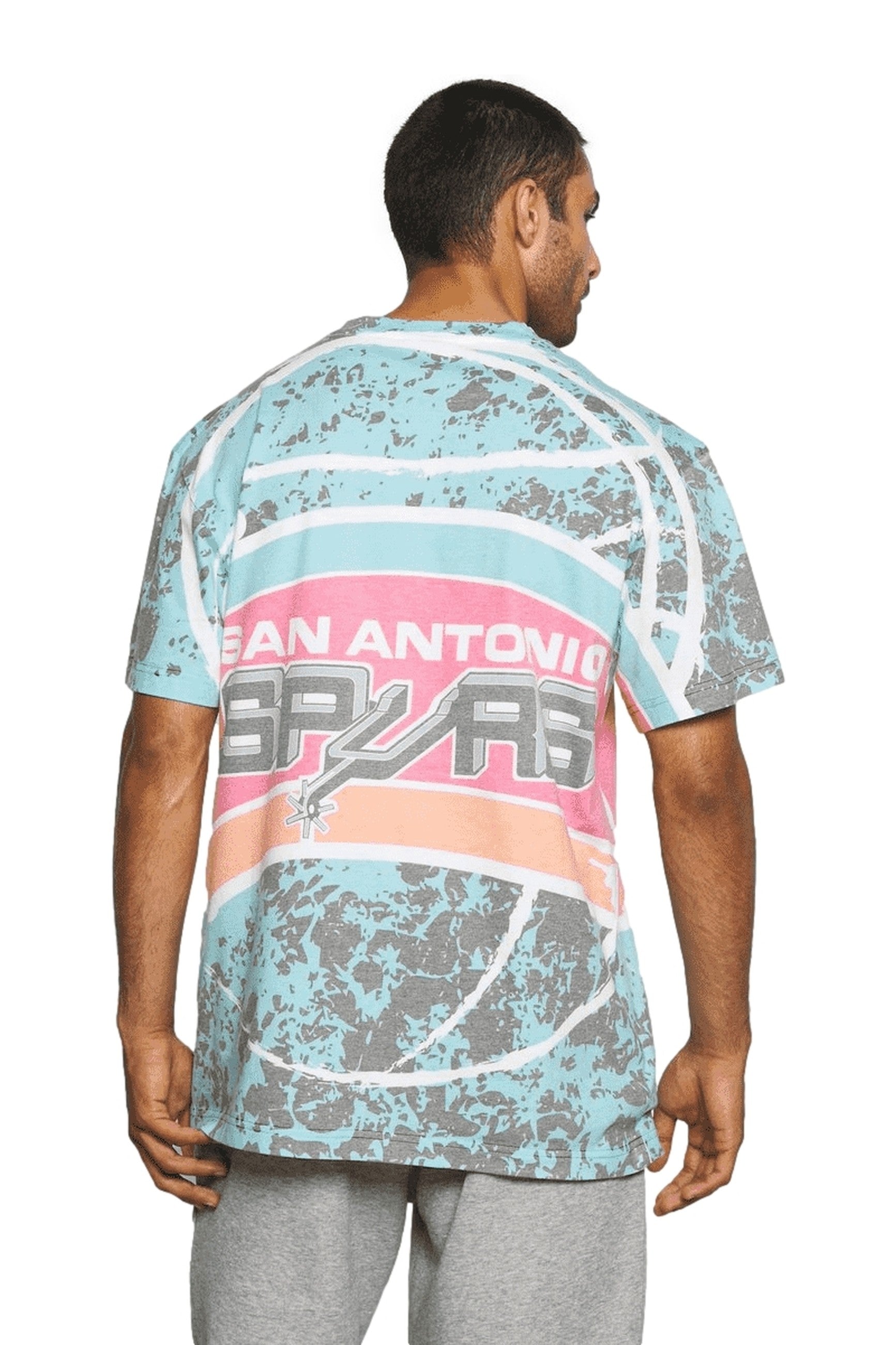 CAMISETA MITCHELL & NESS TURQUESA SPURS JUMBOTRON TEE