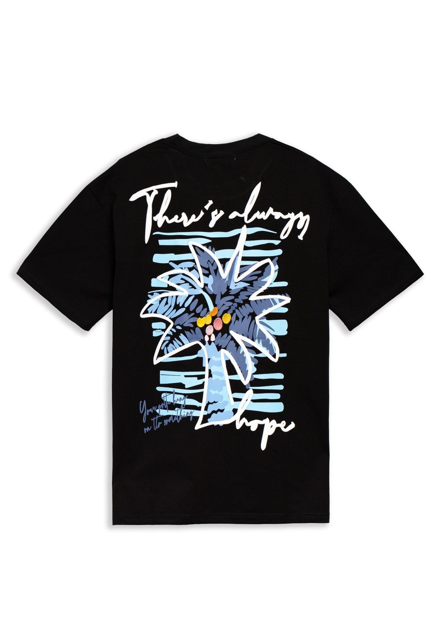 CAMISETA NEGRA ALWAYS HOPE OVERSIZED TEE - AREA ZERO