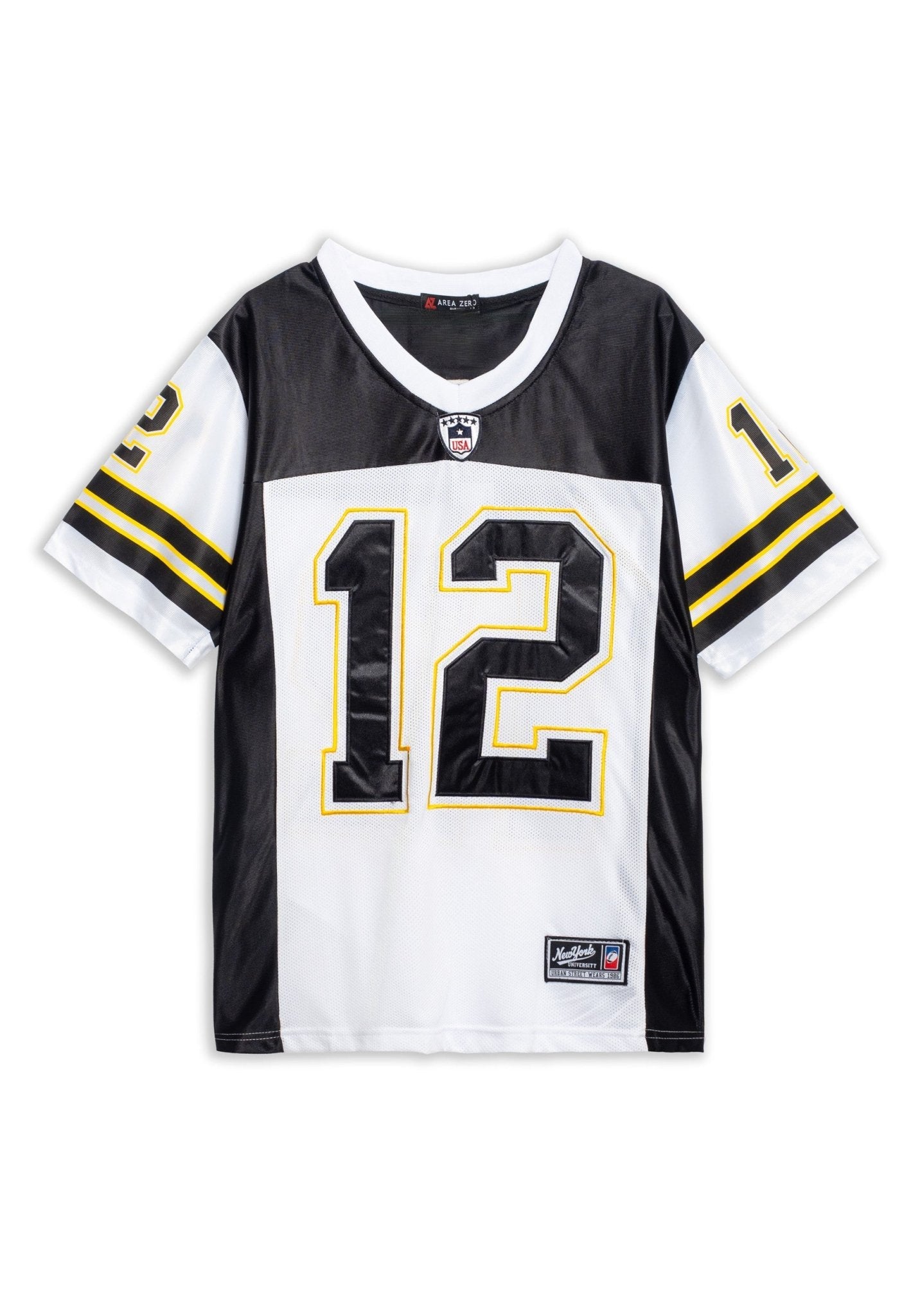 CAMISETA NEGRA BRADY 12 NFL JERSEY - AREA ZERO