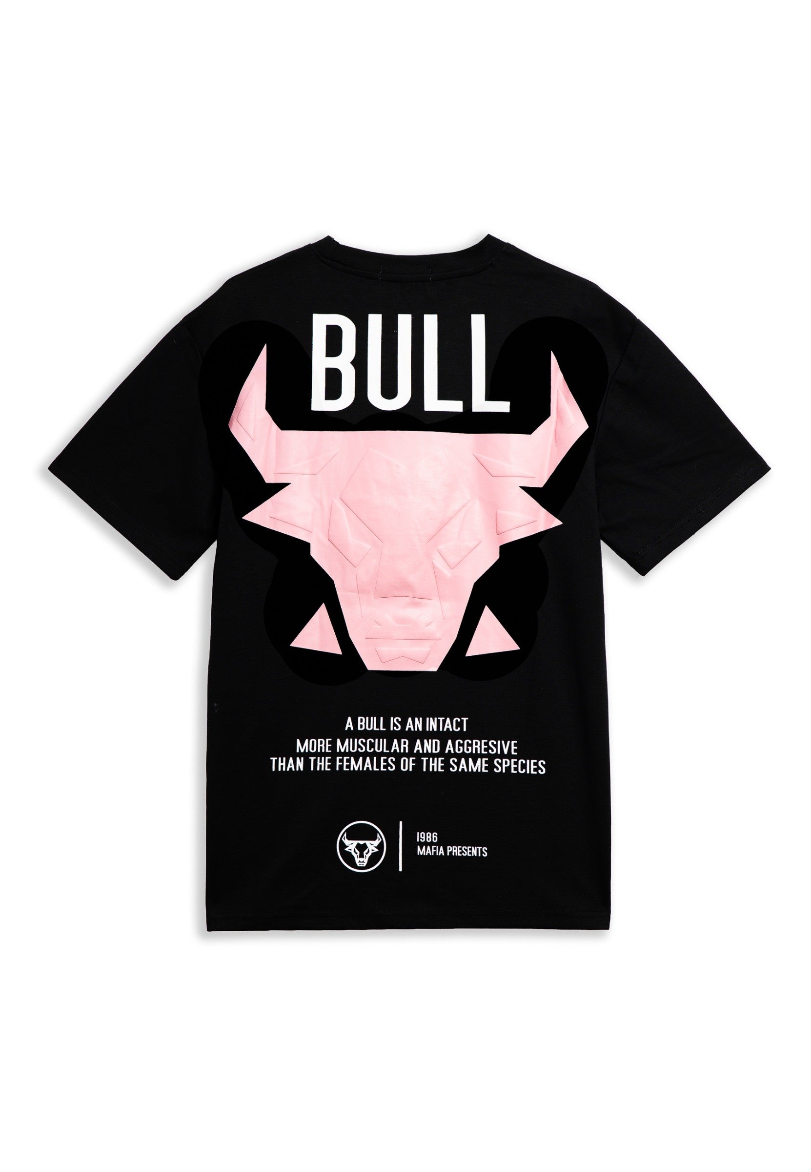 CAMISETA NEGRA BULL CHICAGO OVERSIZED TEE