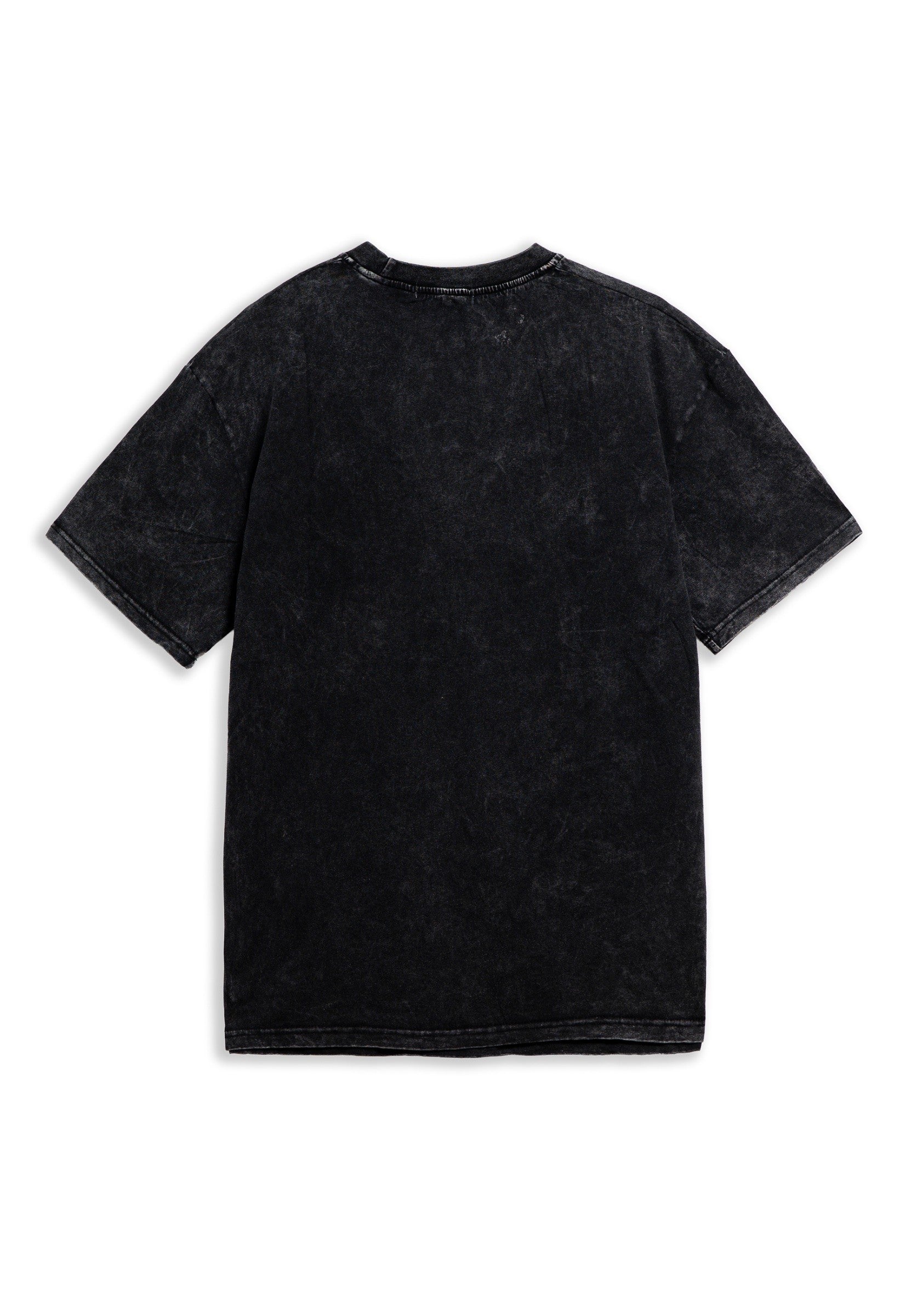 CAMISETA NEGRA CHEETAH FLAMES WASHED TEE