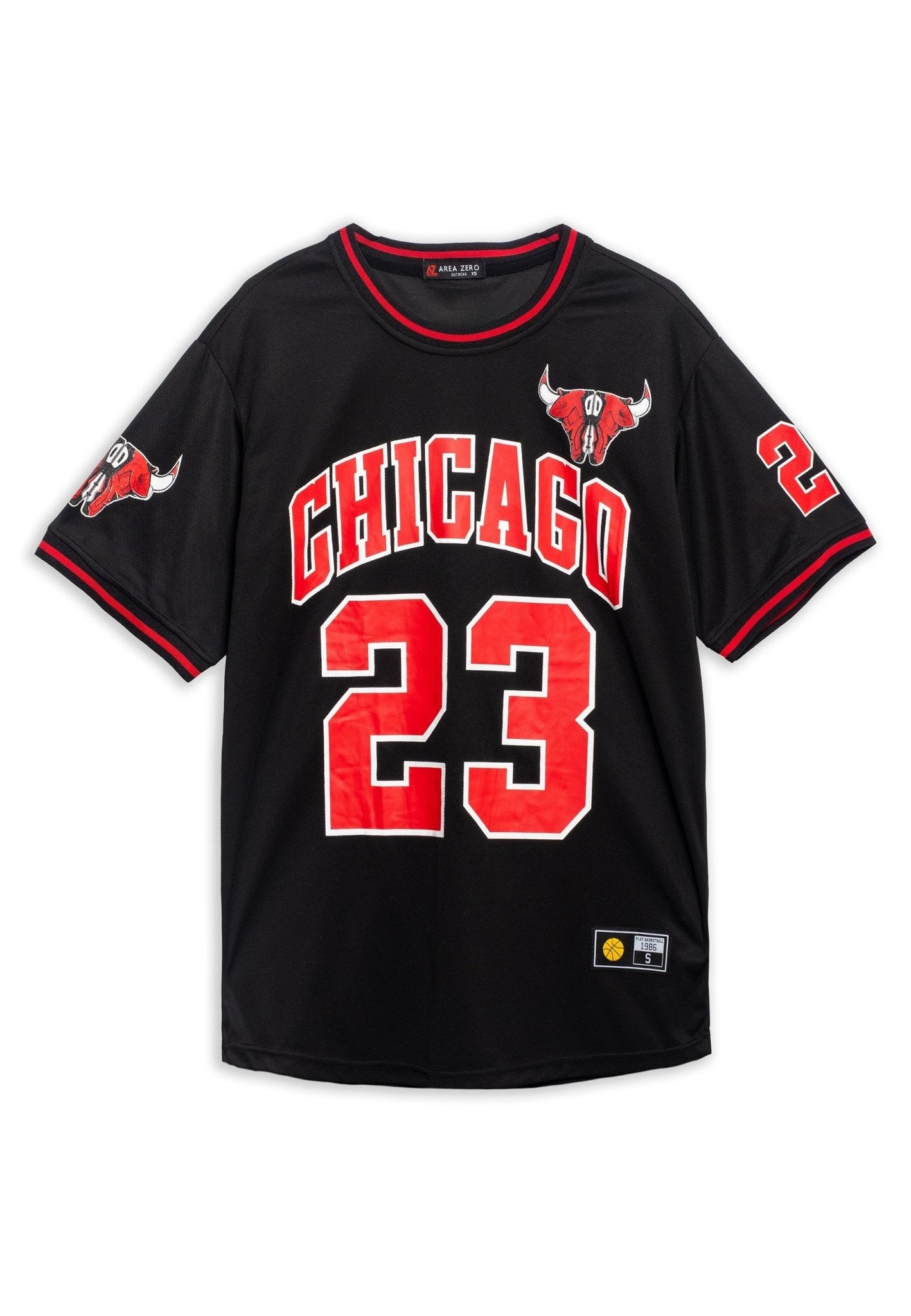 CAMISETA NEGRA CHICAGO 23 SPORT TEE - AREA ZERO