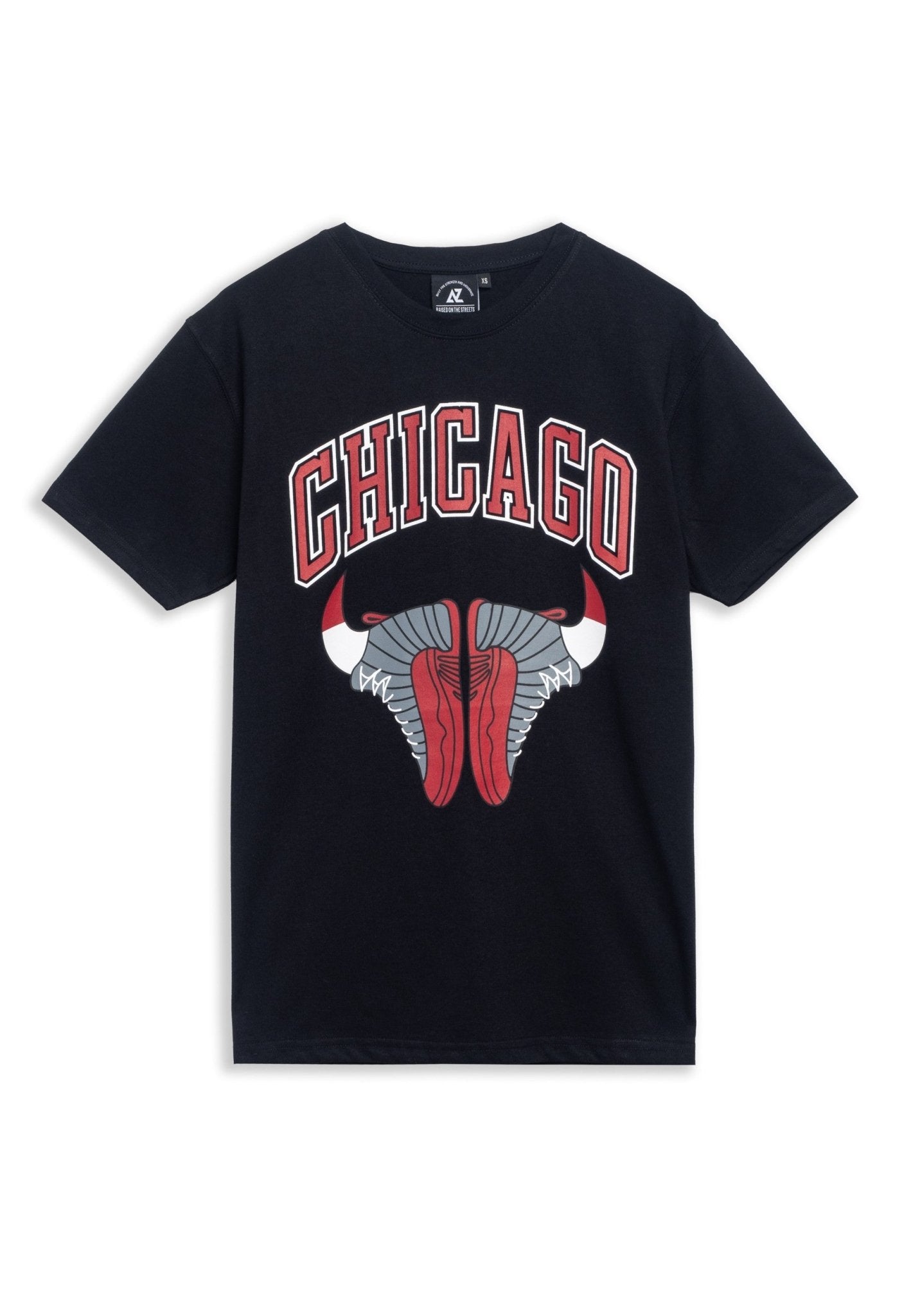 CAMISETA NEGRA CHICAGO SNEAKERS TEE - AREA ZERO