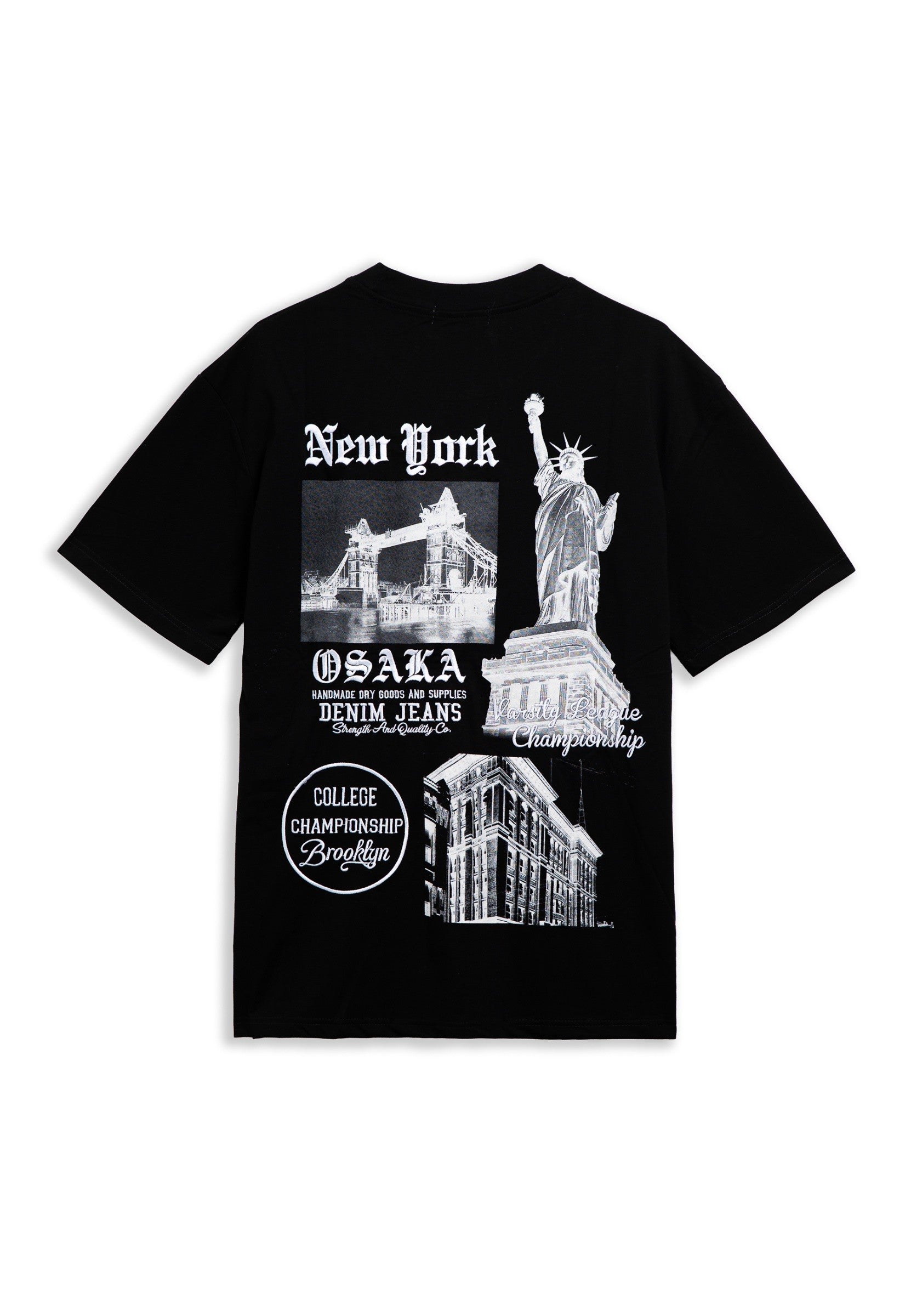 CAMISETA NEGRA NEW YORK ORIGINS OVERSIZED TEE