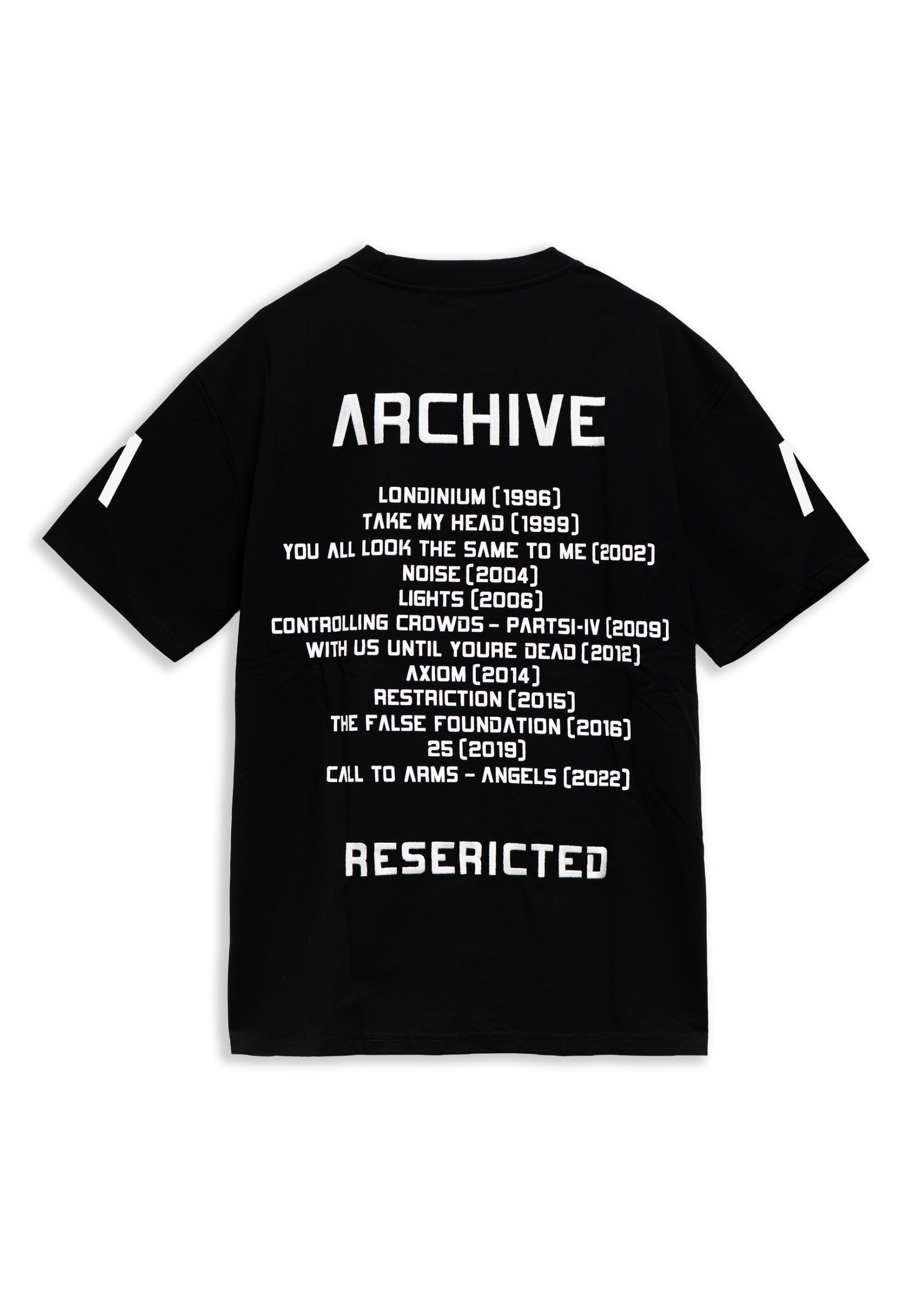 CAMISETA NEGRA RESERTRICTED WORLD TOUR OVERSIZED TEE