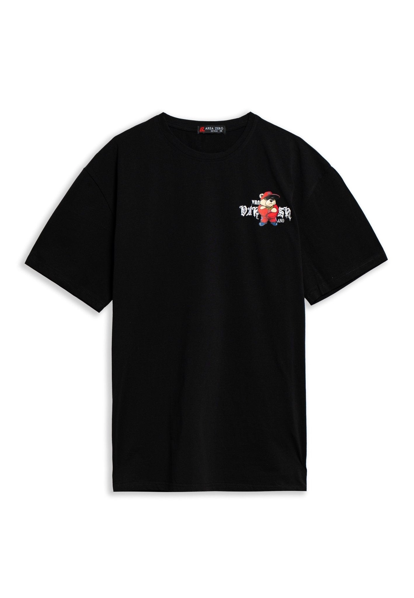 CAMISETA NEGRA ROUND TRIP ANGRY BEAR TEE - AREA ZERO