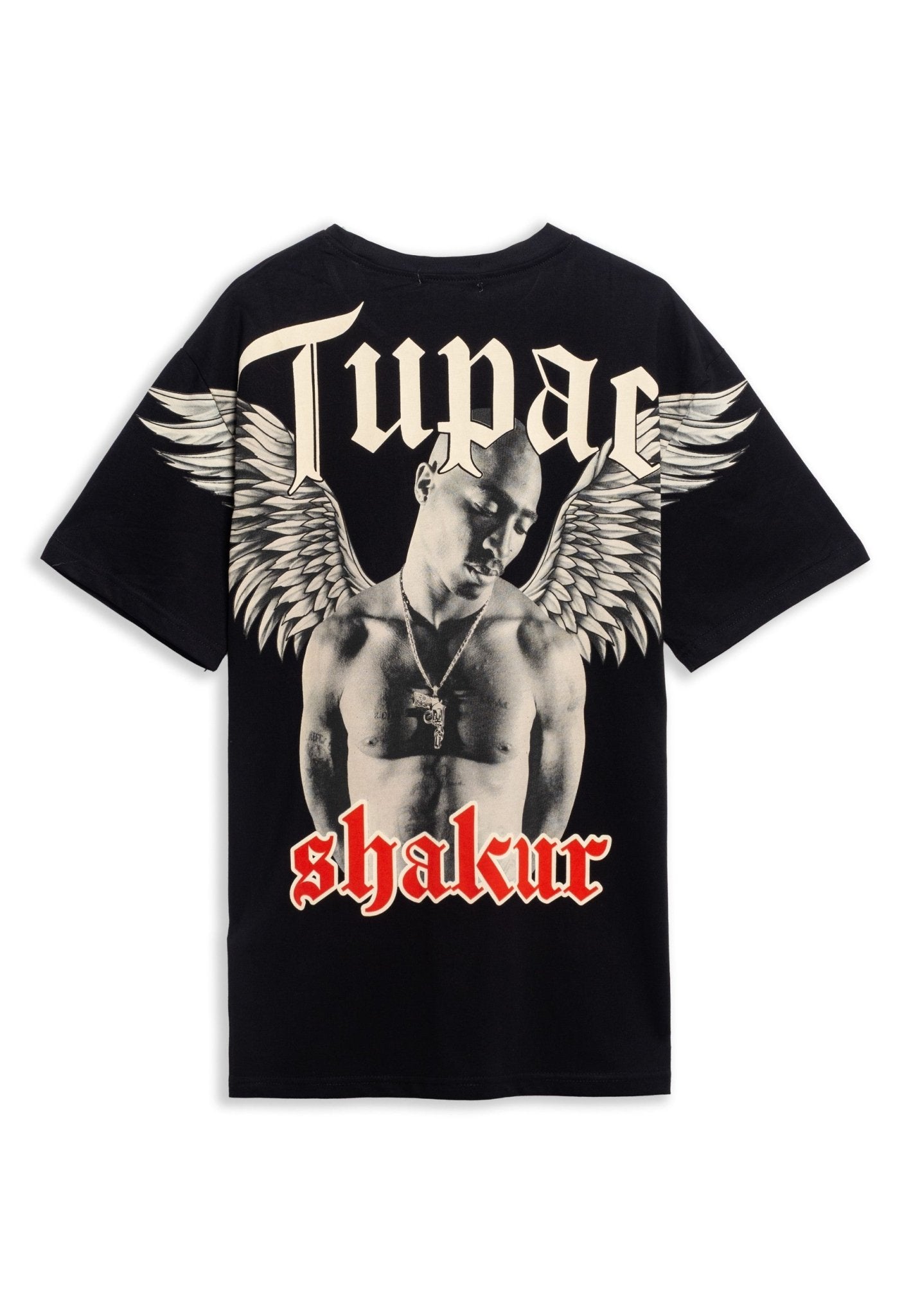 CAMISETA NEGRA SHAKUR WINGS OVERSIZED TEE - AREA ZERO