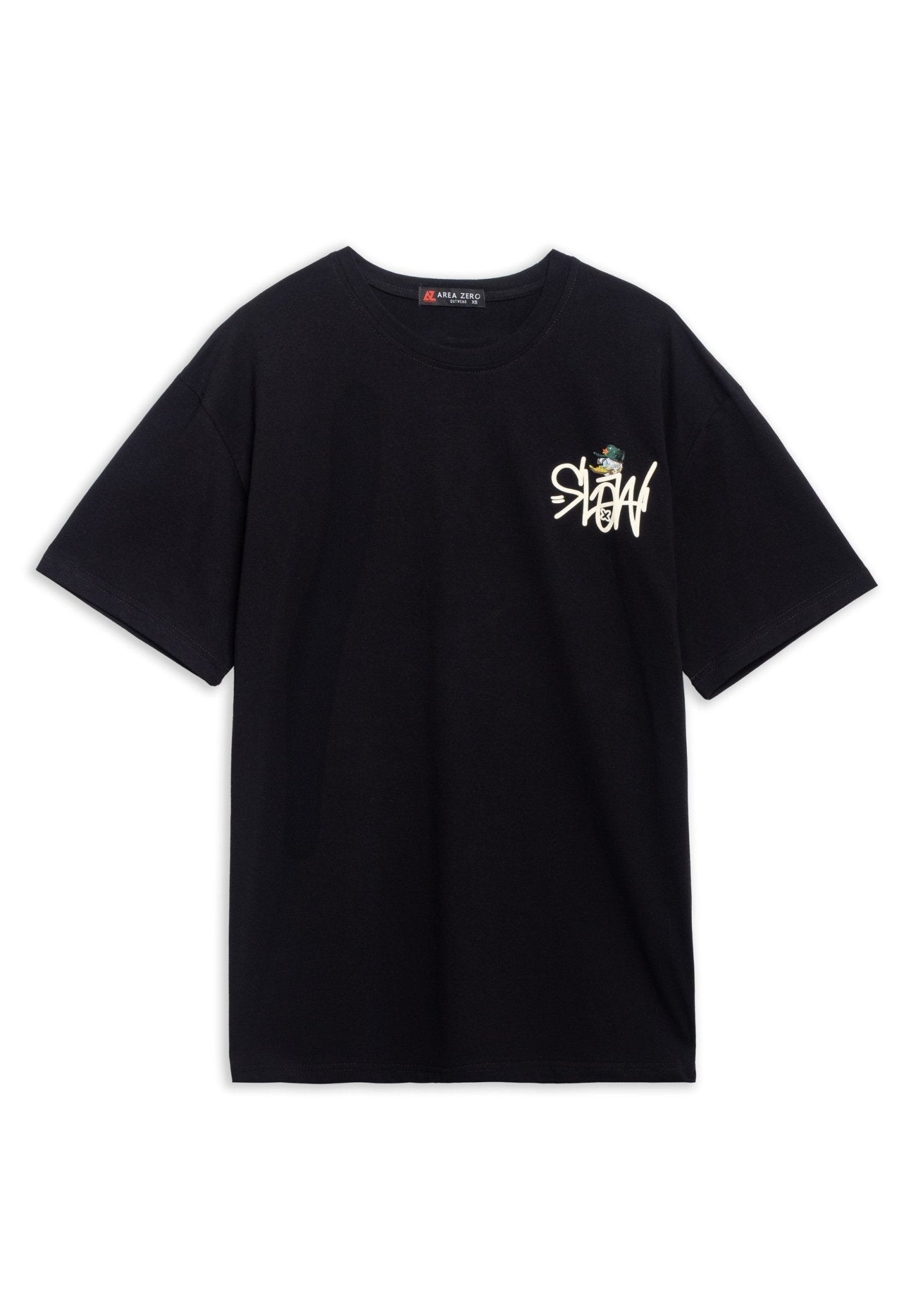 CAMISETA NEGRA SLOW DUCK OVERSIZED TEE - AREA ZERO