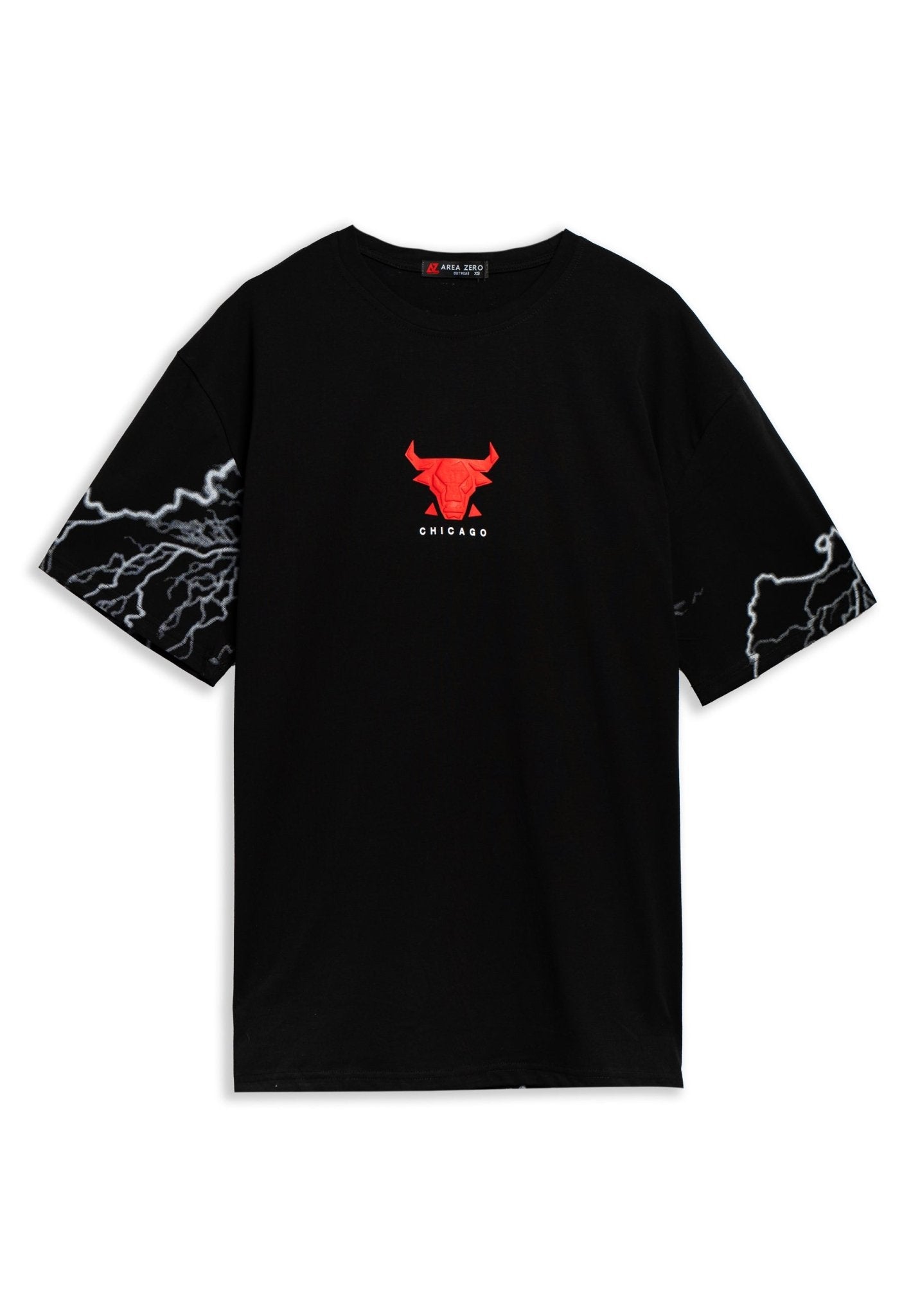 CAMISETA NEGRA THUNDER BULL TEE - AREA ZERO
