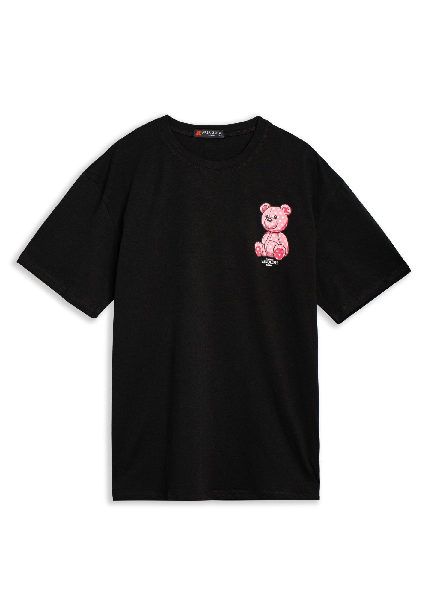 CAMISETA NEGRA VANTAGE BEAR OVERSIZED TEE - AREA ZERO